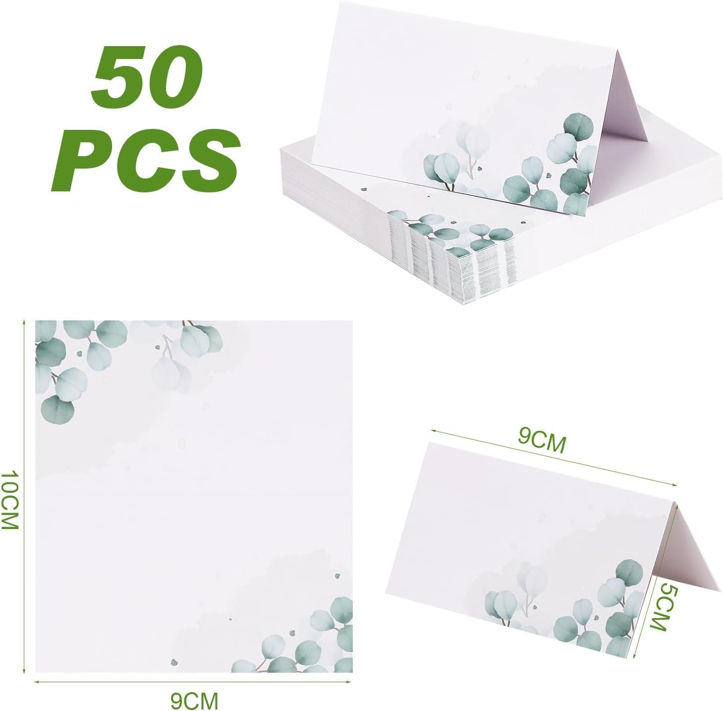 Arcjunys Table Place Cards 50 Pcs Leaf Design