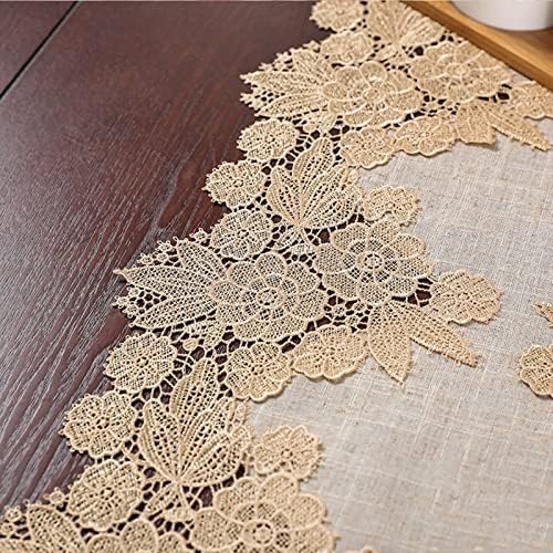 Skcess Coffee Table Runner 35x90cm Polyester Lace Pattern Table Linen