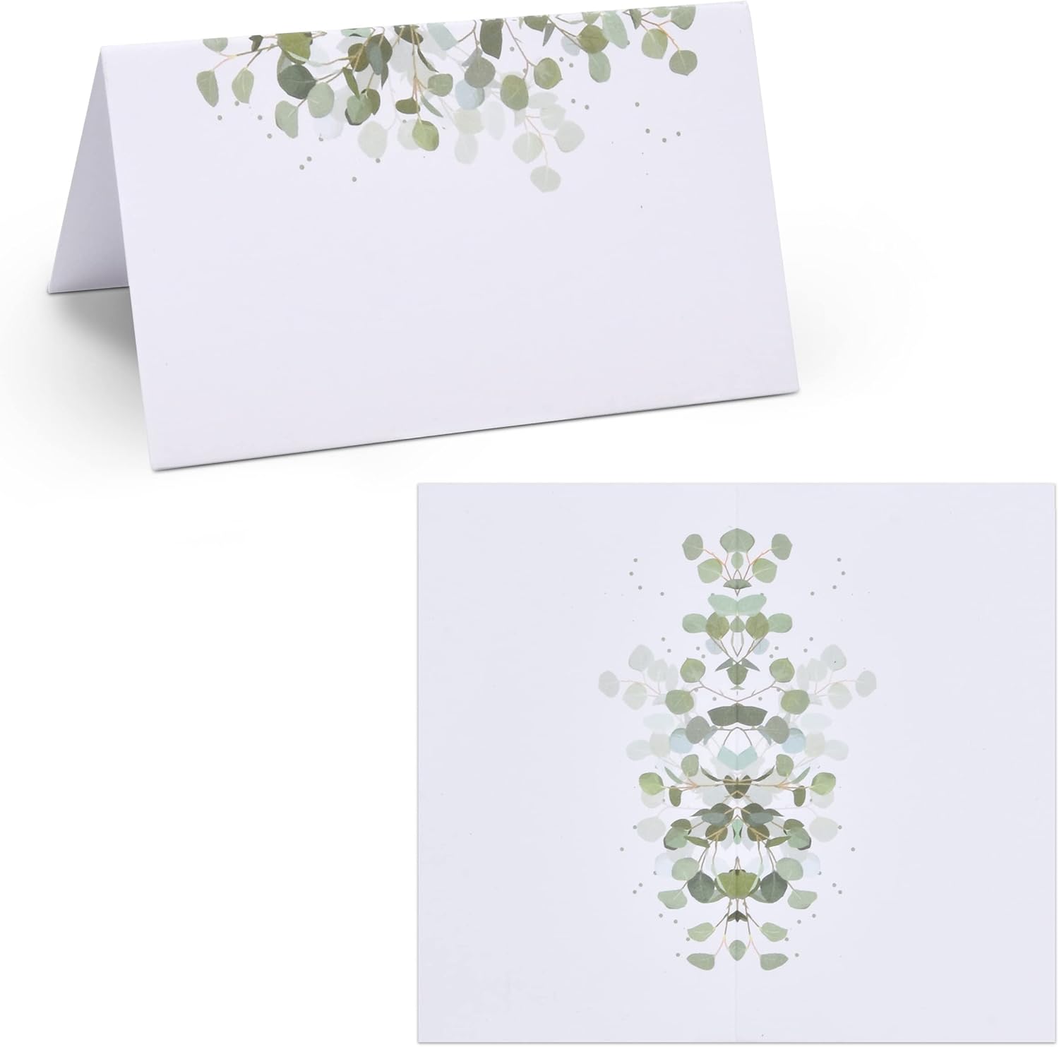 Gift Boutique 100 Pack Eucalyptus Place Cards 1