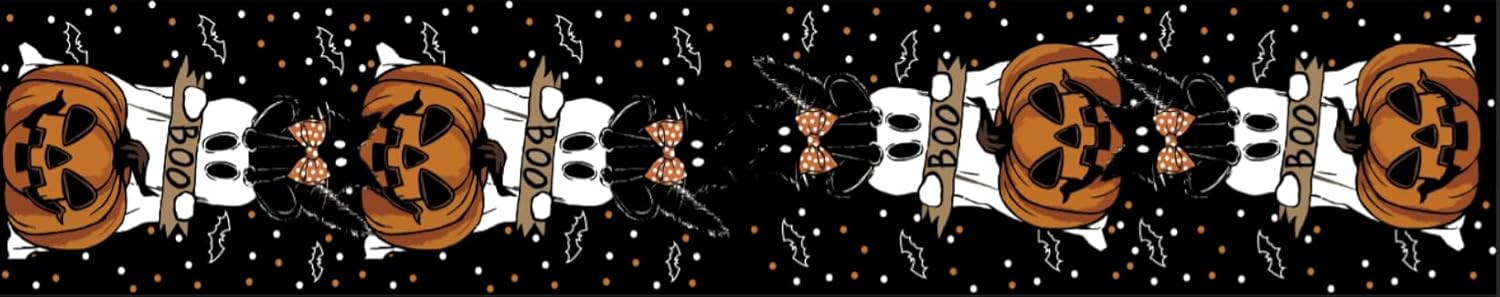 Halloween Ghost Table Runner 13x72 Inches