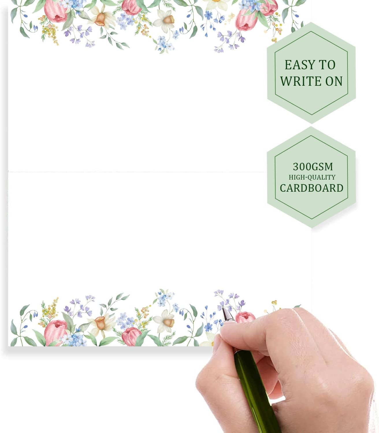 120pcs Wildflower Table Place Cards for Events