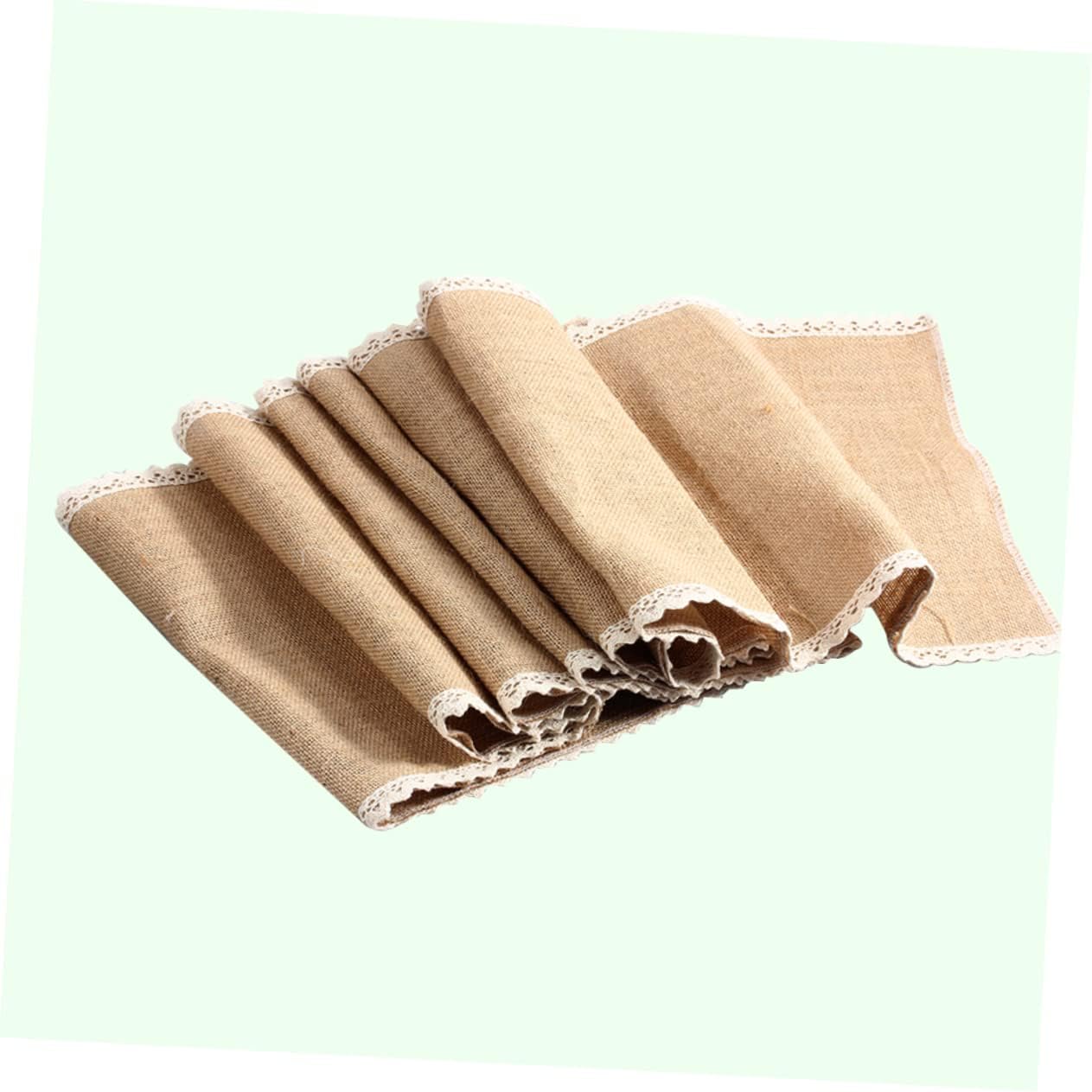 Lace Jute Table Runner 30x275cm for Wedding Events