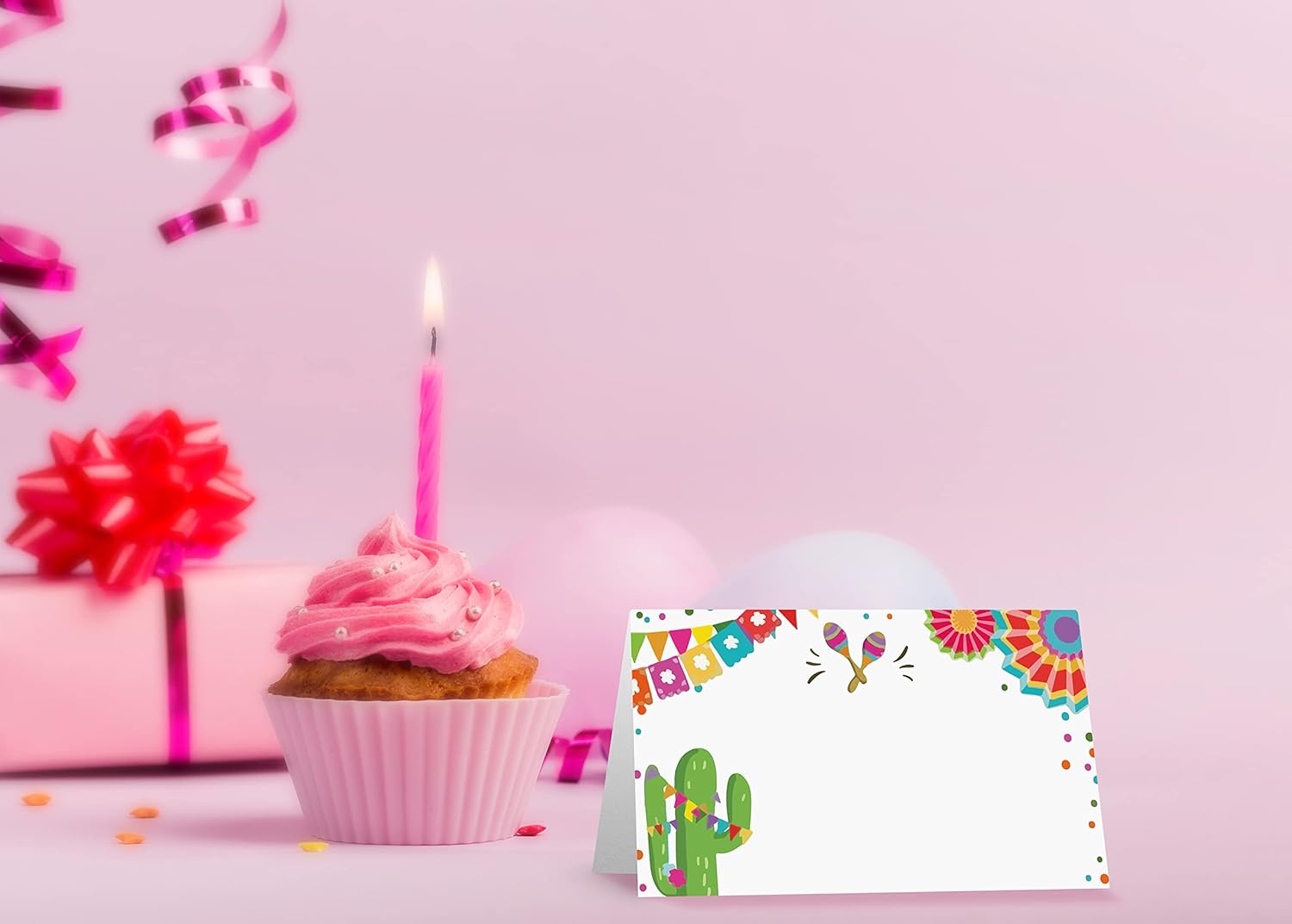 Mexican Fiesta Themed Place Cards Pack of 25