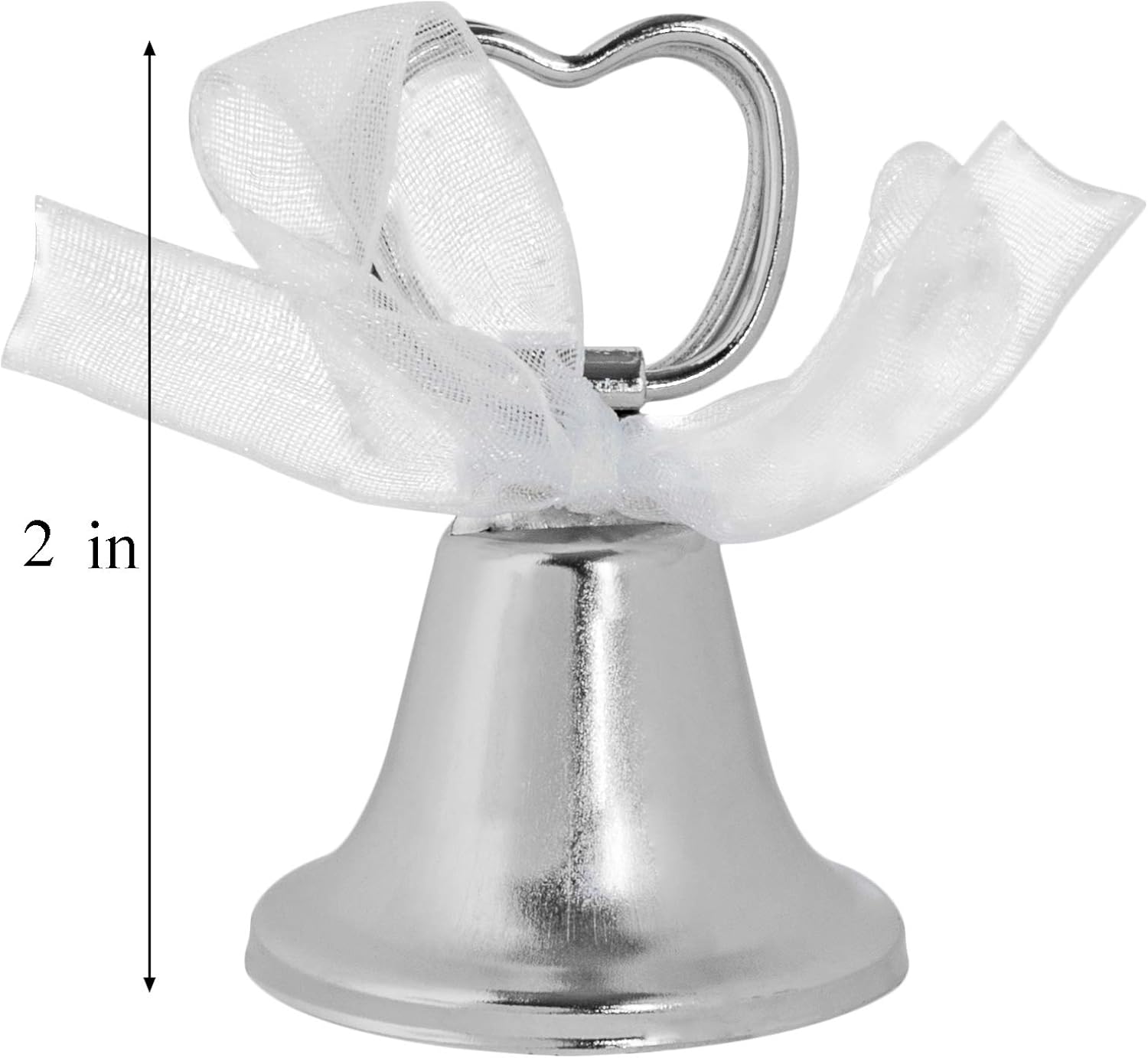 Super Z Outlet Silver Bell Place Card Holders 12 Pack