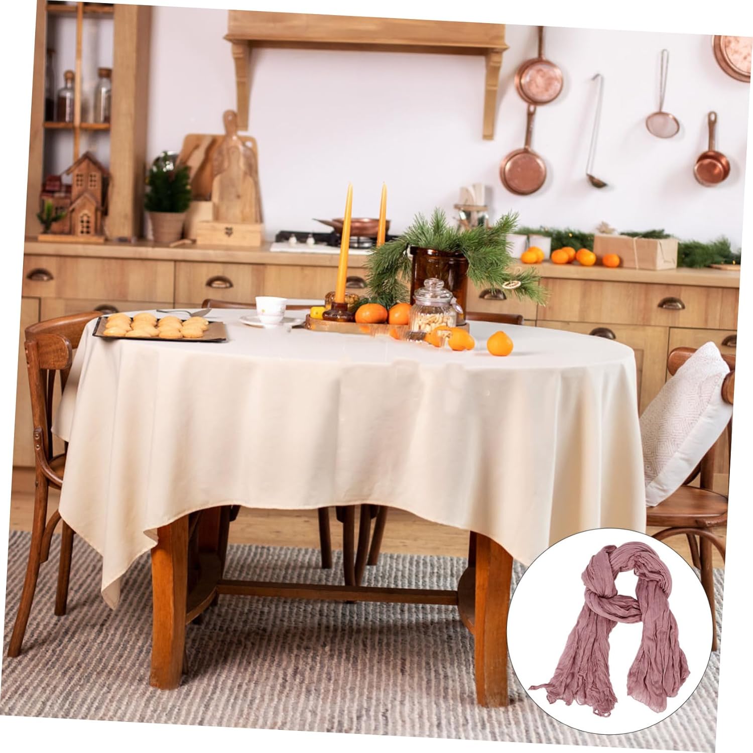 Bohemian Gauze Table Runner for Wedding and Home Decor