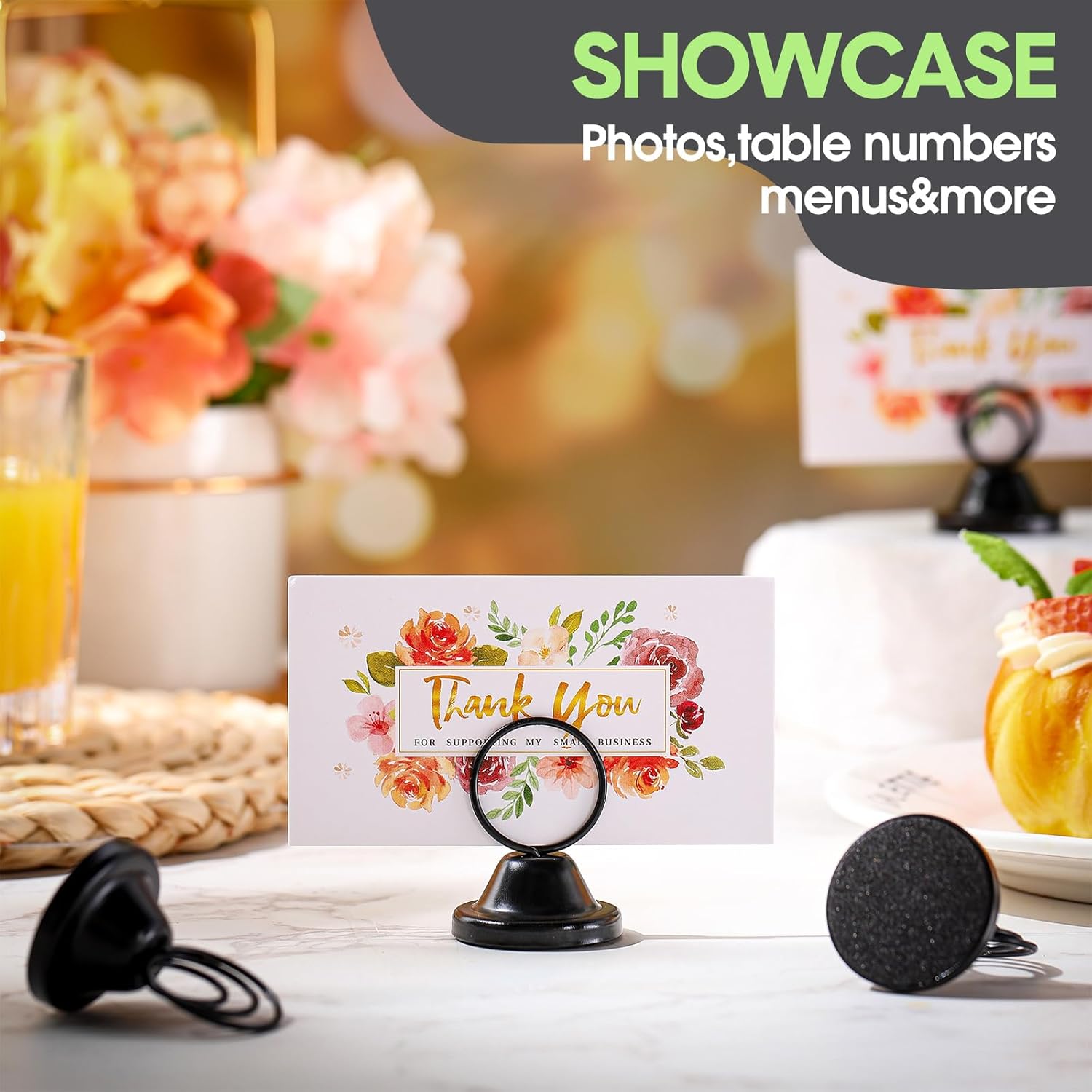 Fulmoon 24 Pcs Steel Table Number Holders