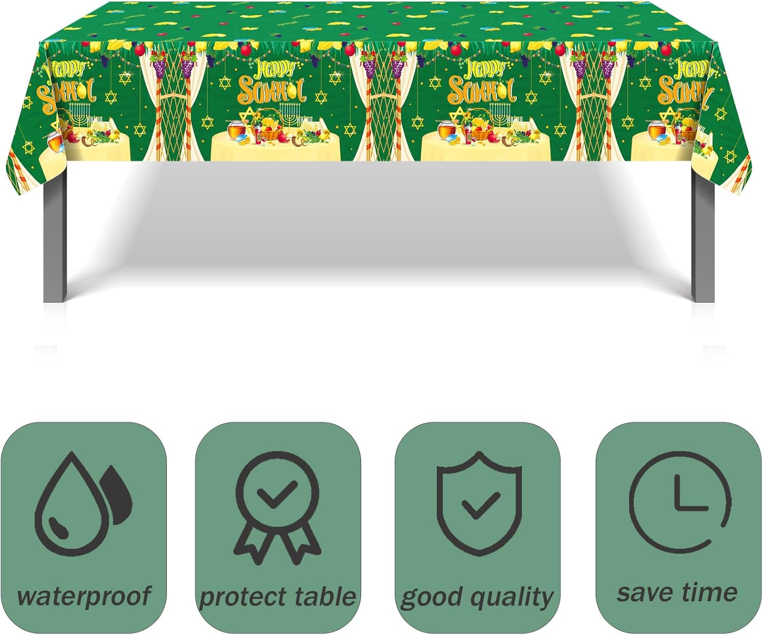 3 Pcs Disposable Tablecloths for Party Decorations