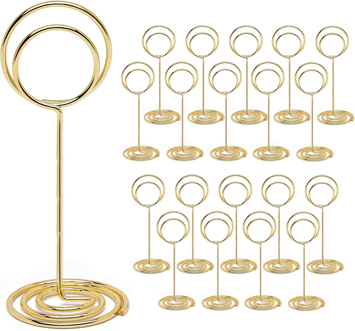 20Pcs Table Number Holders Gold 335Inch Wedding Party Use