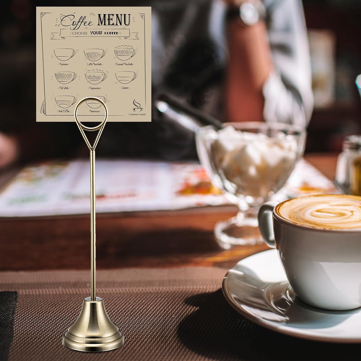 Marspark 16 Pcs 8 Inch Metal Table Number Holders