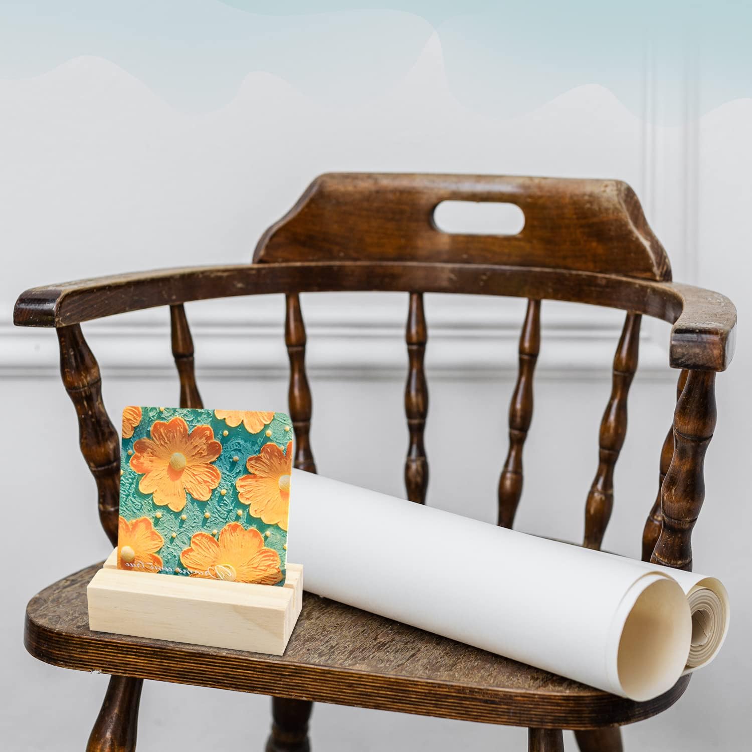 FSWCCK 40 Piece Wood Place Card Holders for Ceremonies and Parties