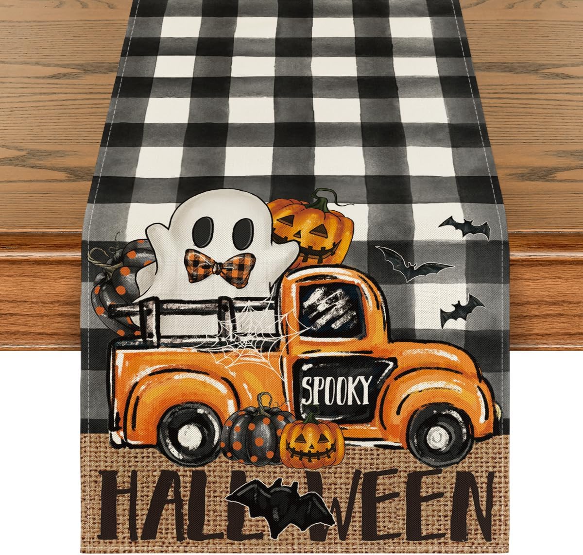 Artoid Mode Spooky Halloween Table Runner 13x72 Inch