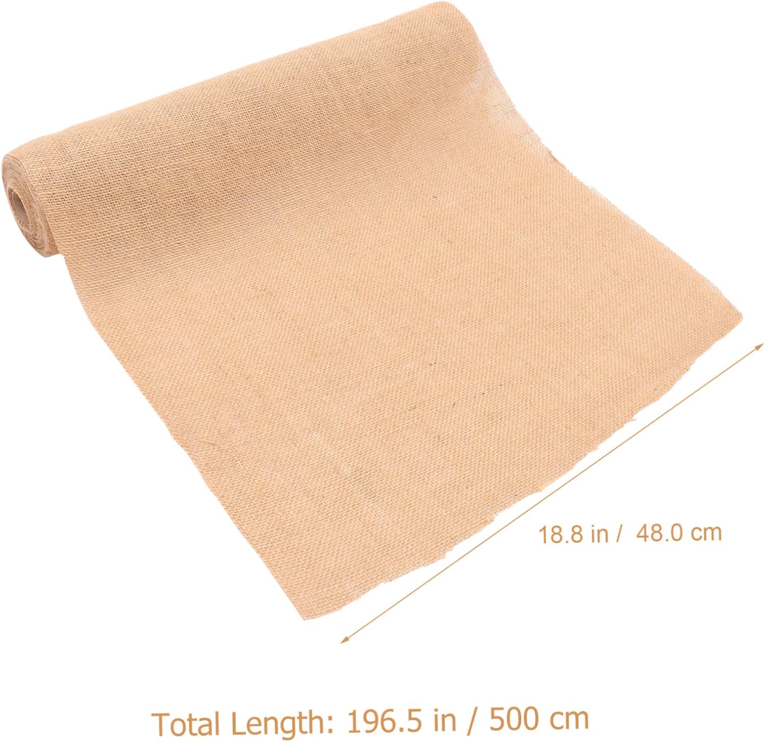 GRIRIW Natural Linen Table Runner Roll Reusable Party Decor Cover