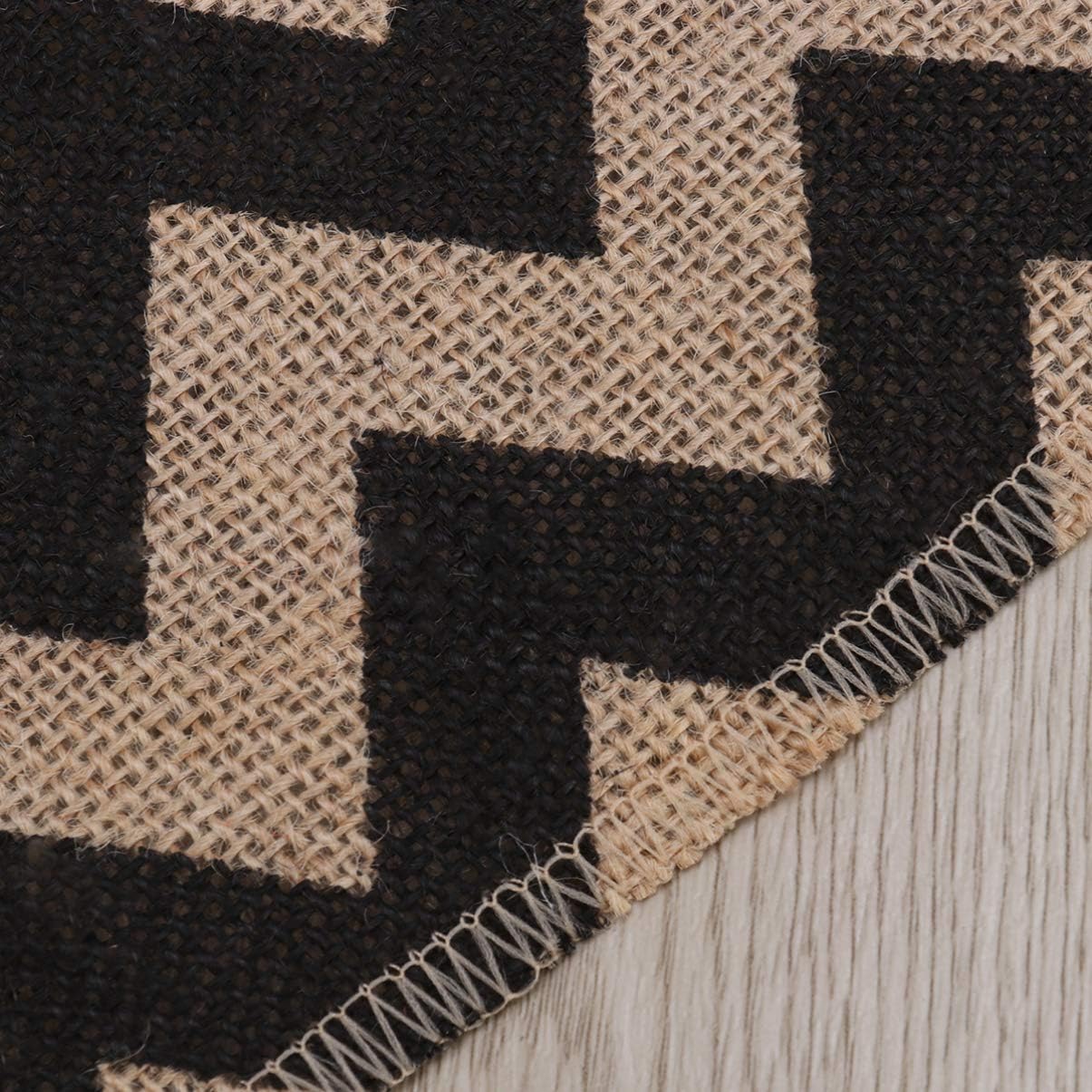Elegant Dining Table Runners 275x30cm Burlap Linen Wave Pattern