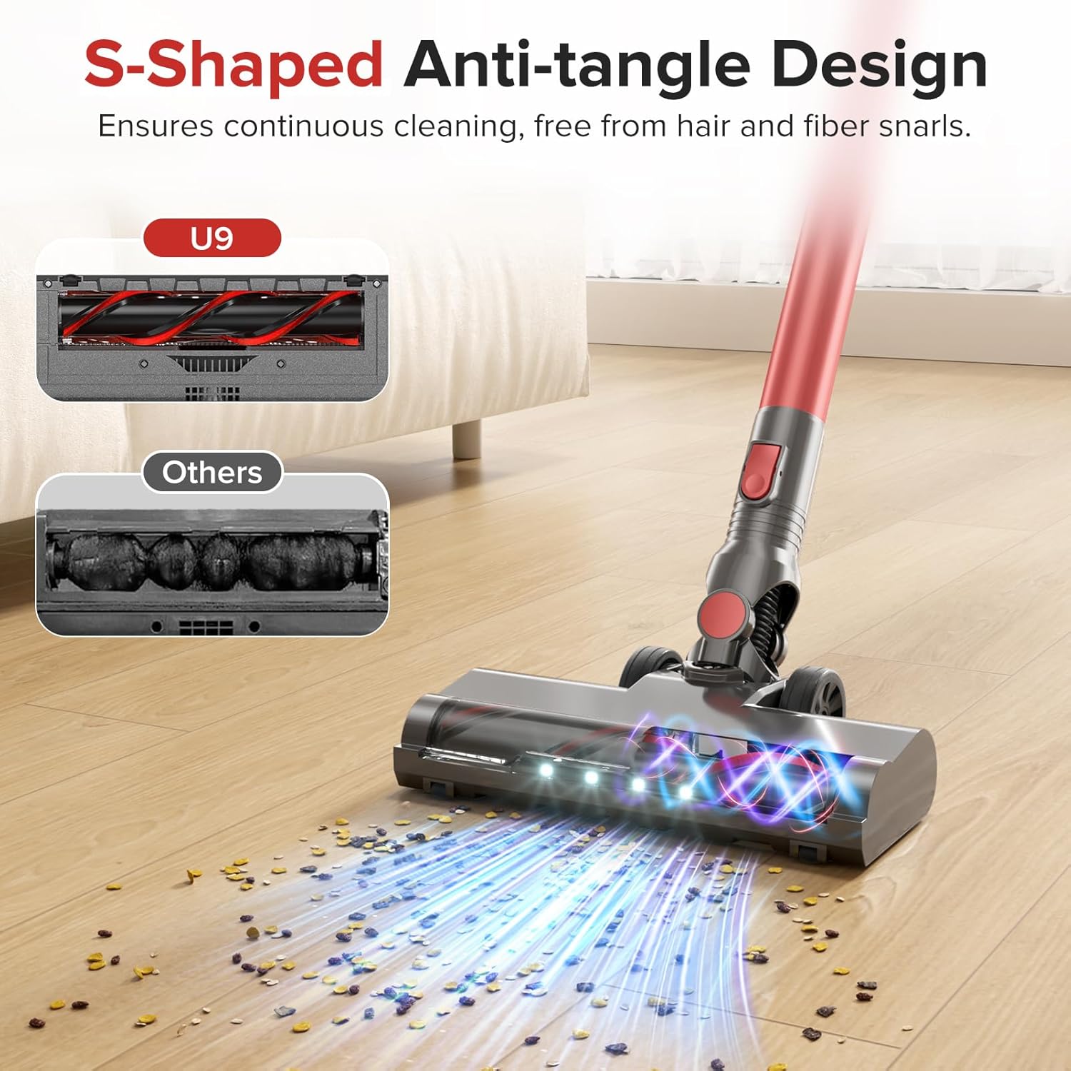 HOUSBRUSH Cordless Vacuum Cleaner with 8-in-1 Functionality