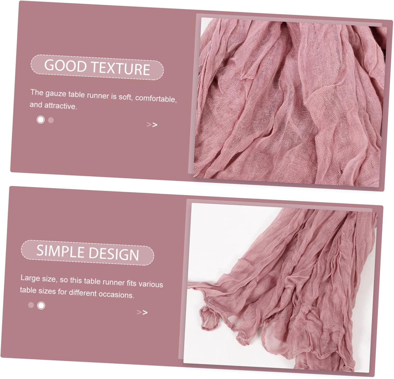 Bohemian Gauze Table Runner for Wedding and Home Decor