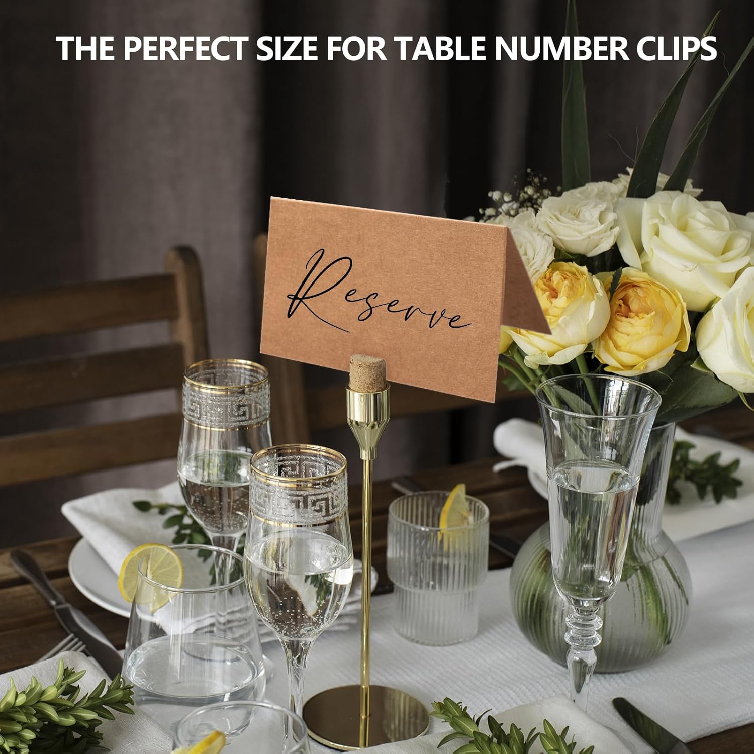 120 Pcs Blank Place Cards Kraft Paper Table Cards