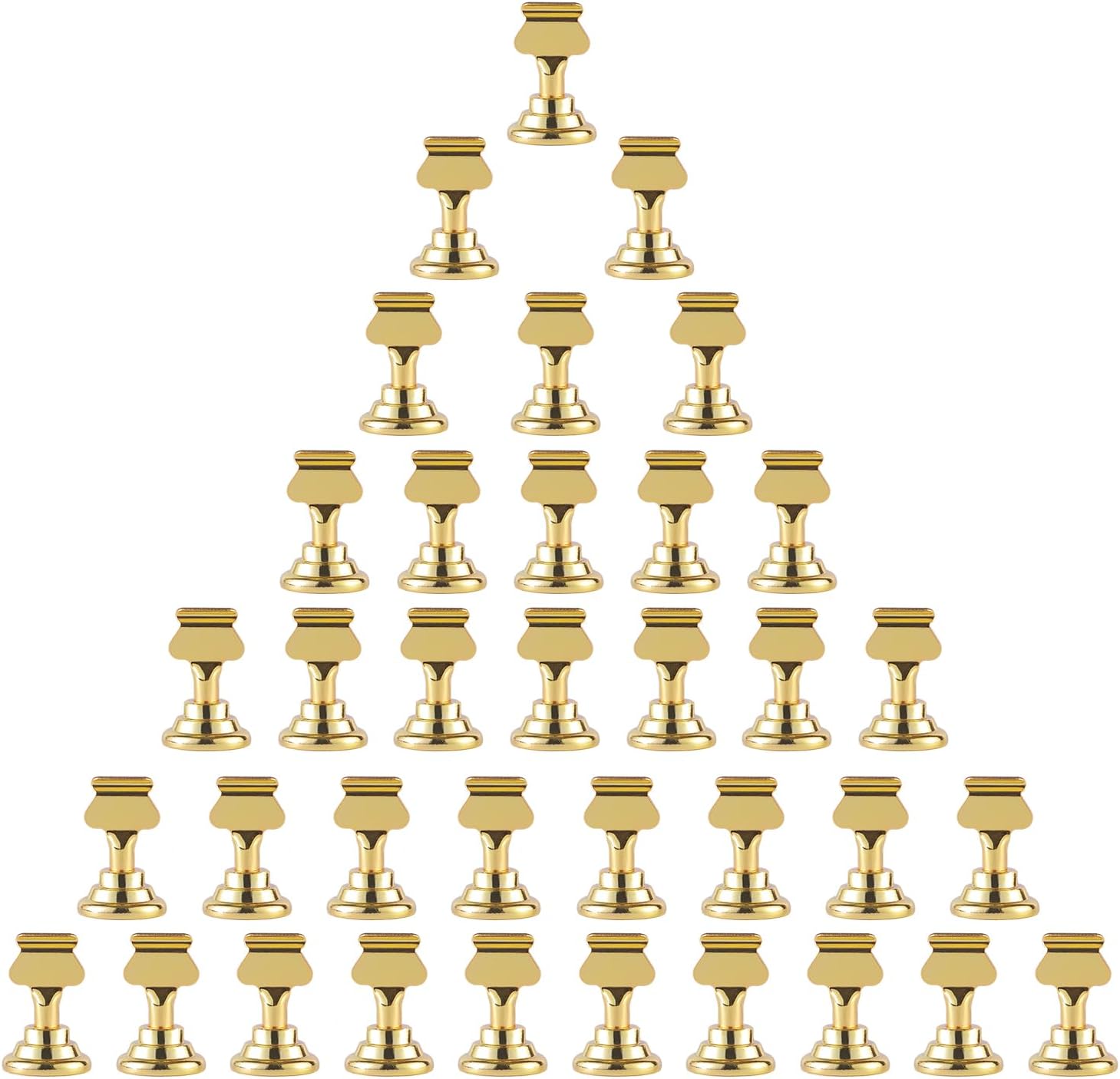 Urban Deco 36 Piece Gold Steel Place Card Holders