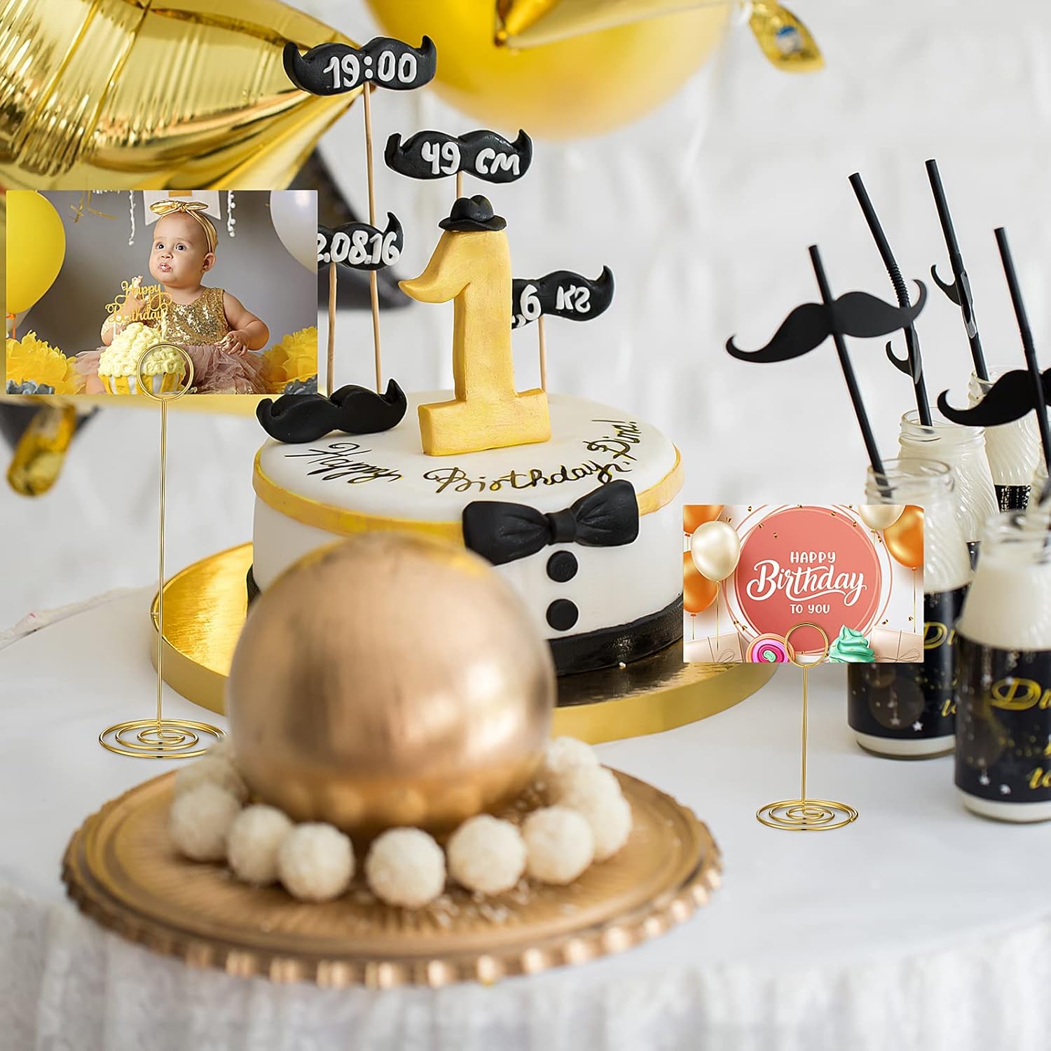 Teling 36-Piece Table Number Holders Set Gold
