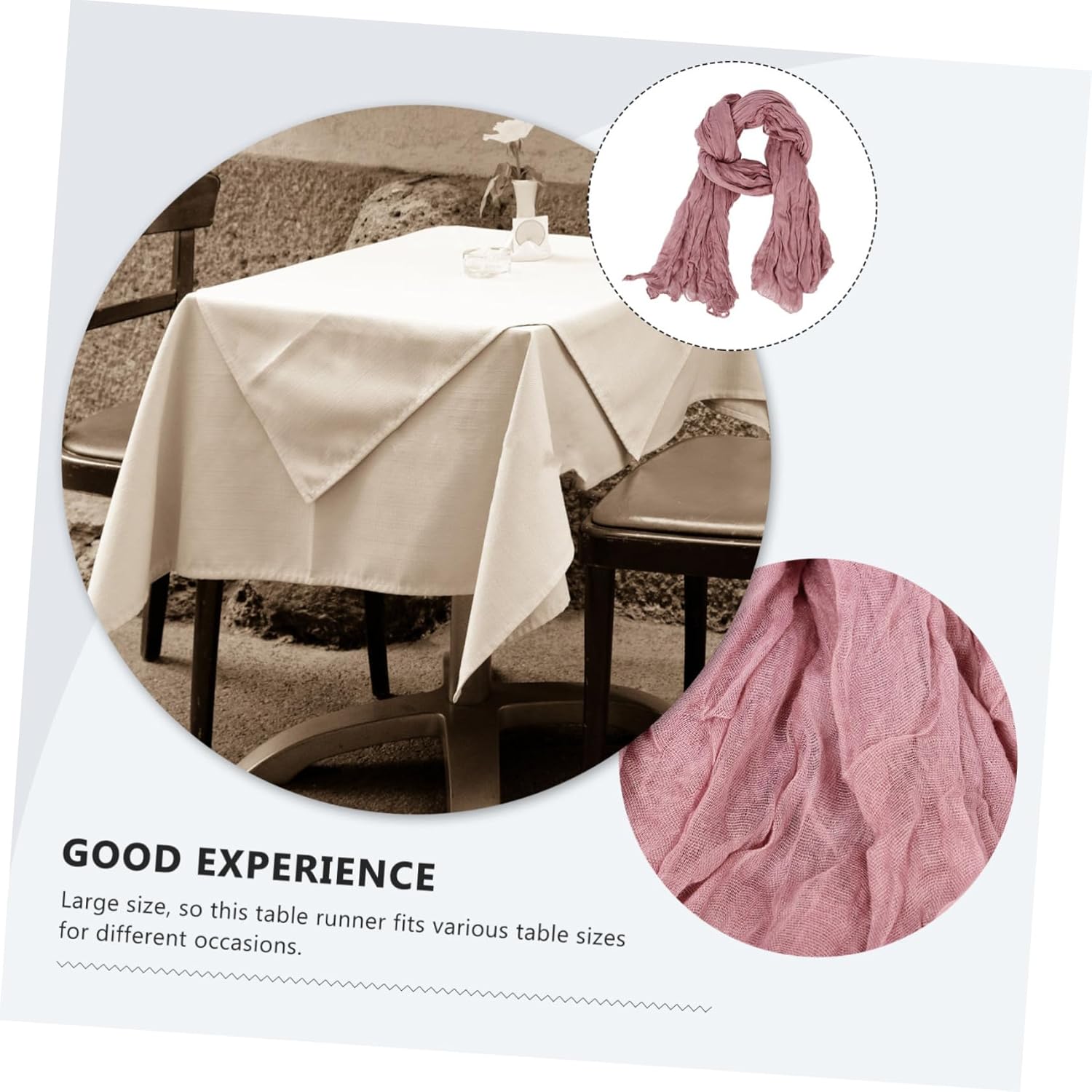 ABOOFAN Bohemian Sheer Table Runner for Home and Events