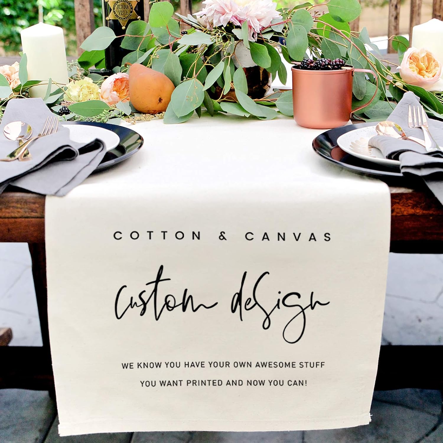 The Cotton Canvas Co Custom Table Runner