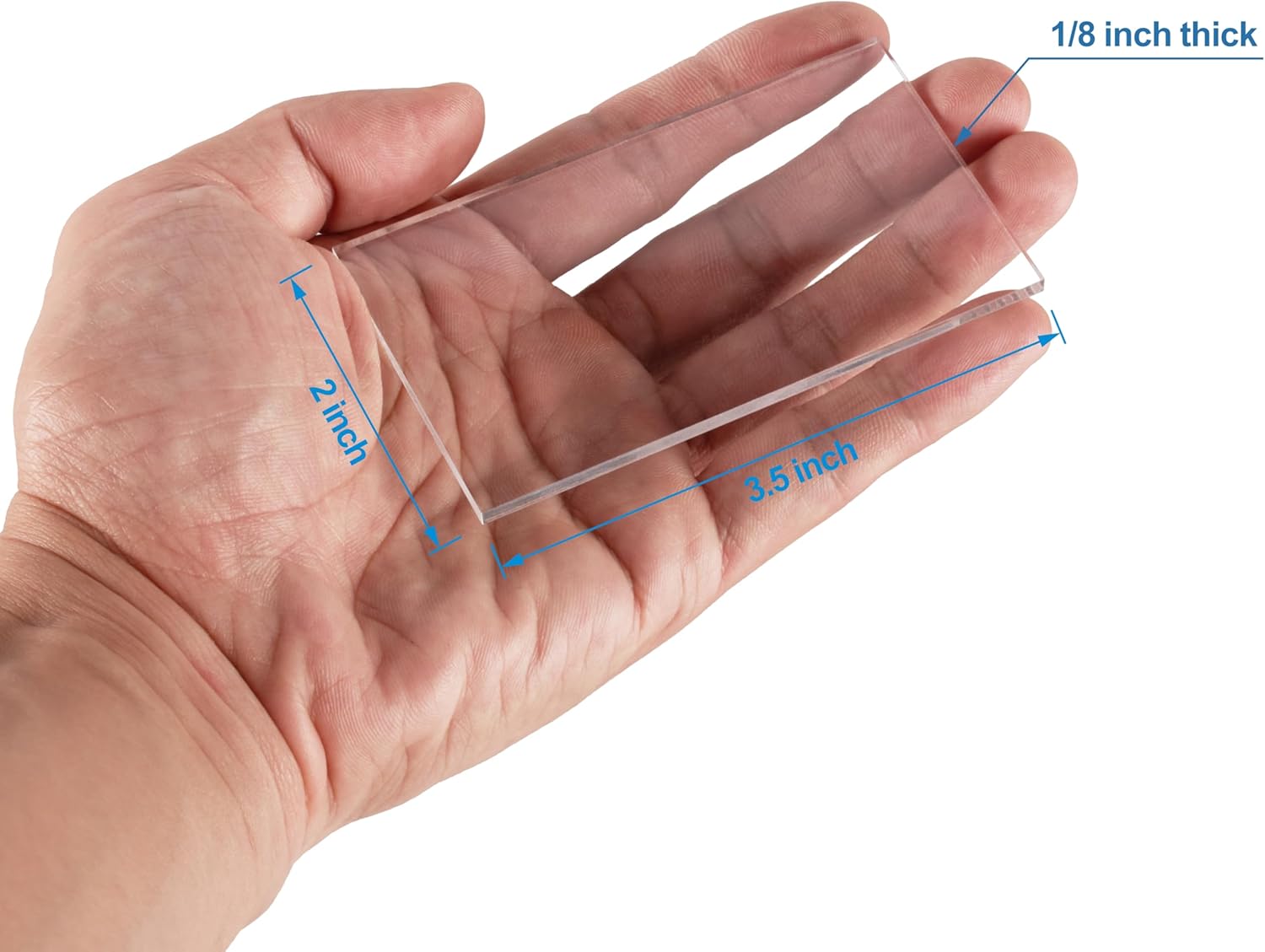 Clear Acrylic Place Cards 35x2 Inch 18 Thick 20 Pcs Set