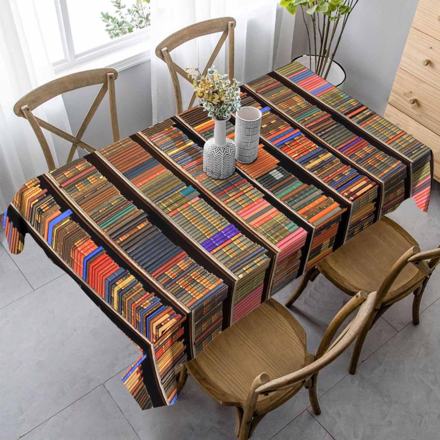 Vintage Wooden Lattice Tablecloth 52x70in