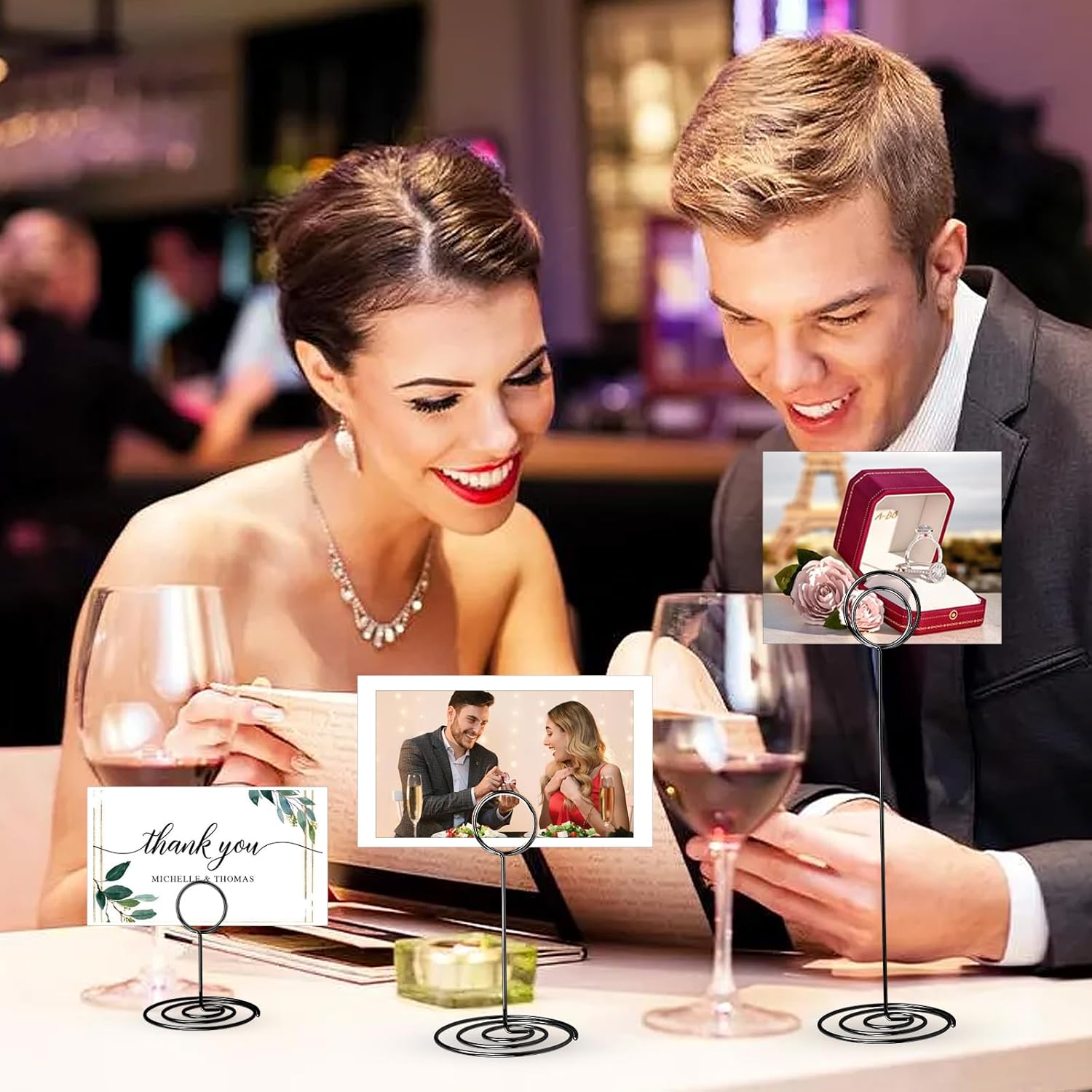 3 Sizes Table Number Holders 36 Pack Elegant Metal