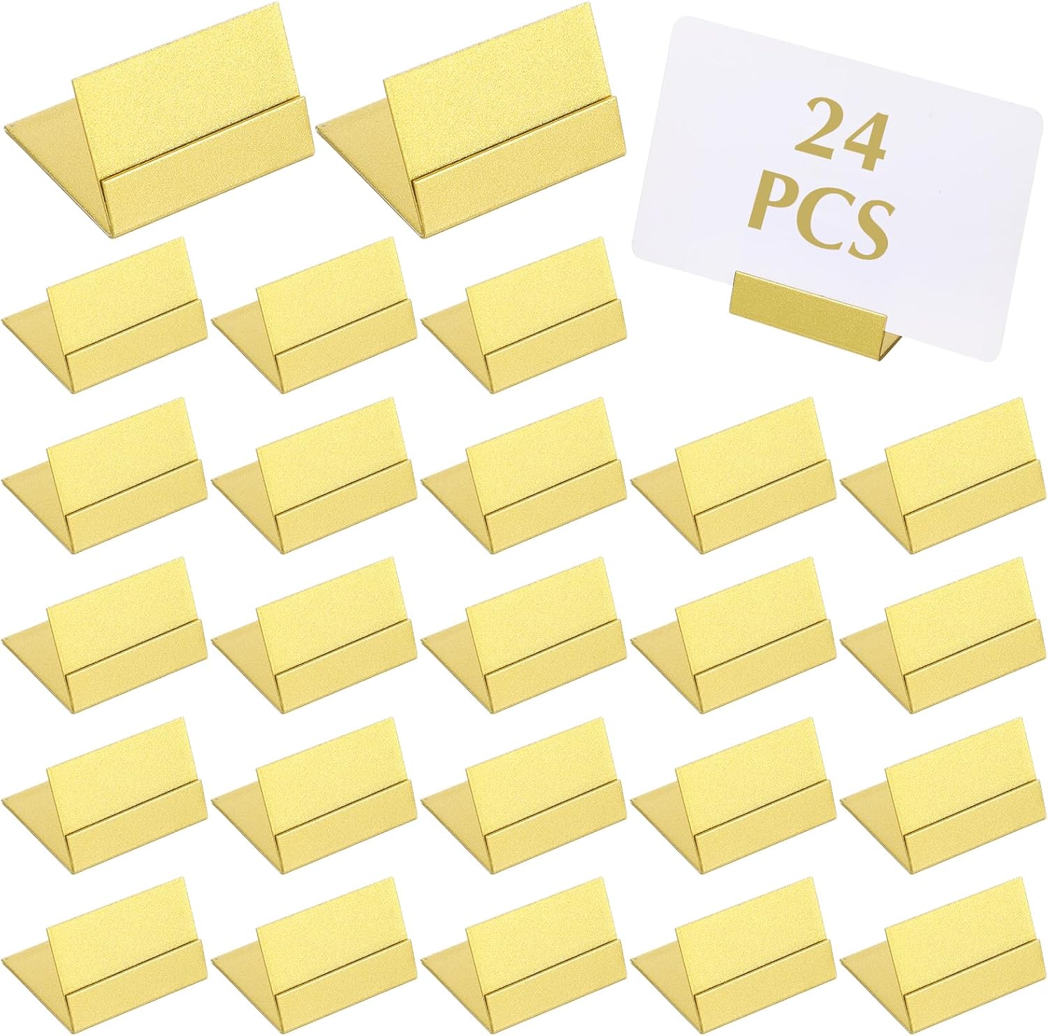 24 Pcs Gold Table Number Stands for Events