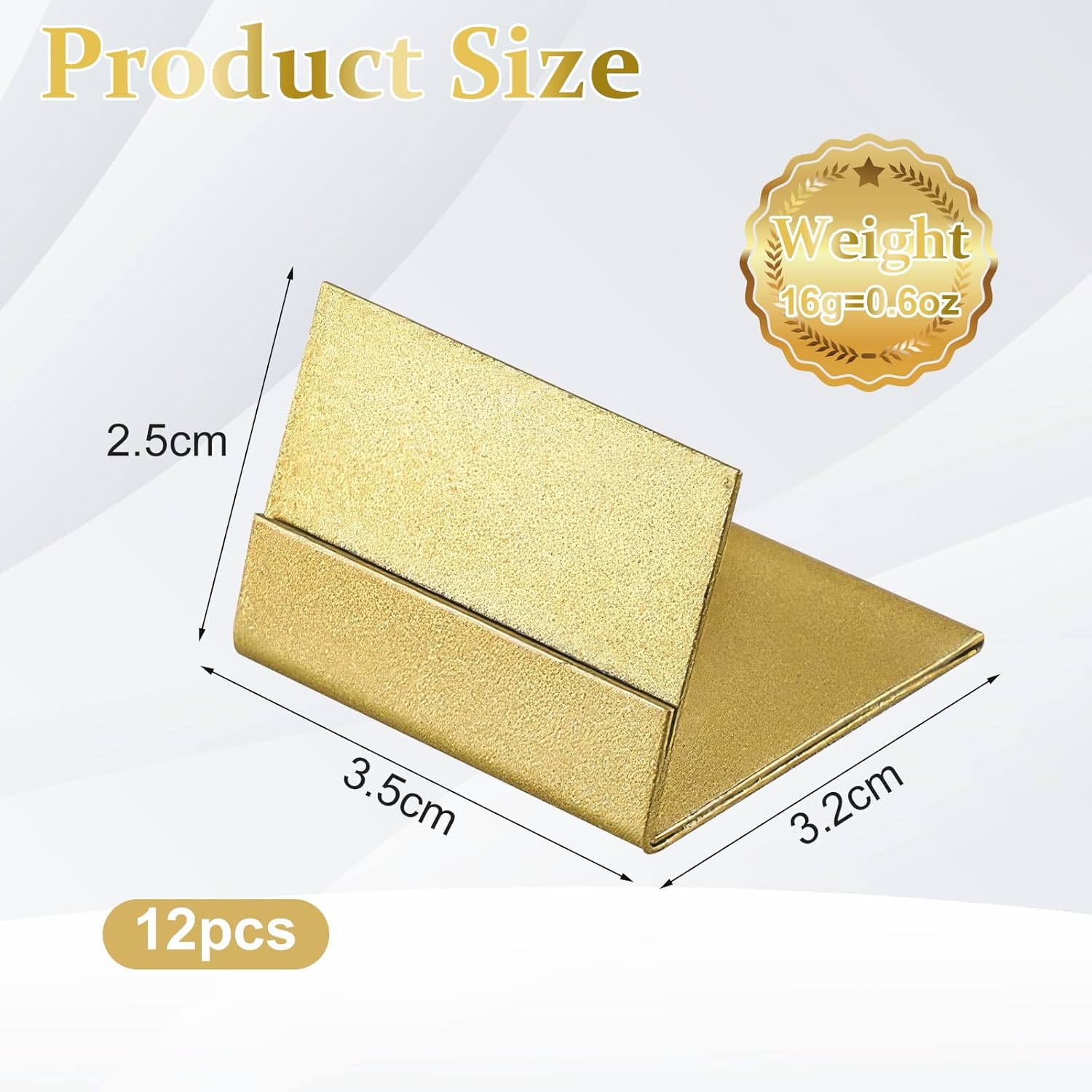 Gold Table Number Holders 12PCS Sturdy Metal Place Card Stands