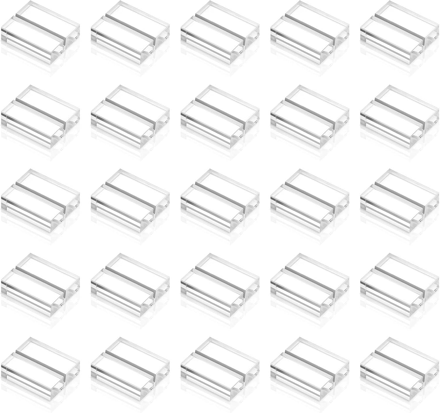 Yalikop Acrylic Place Card Holders 25 Piece Set