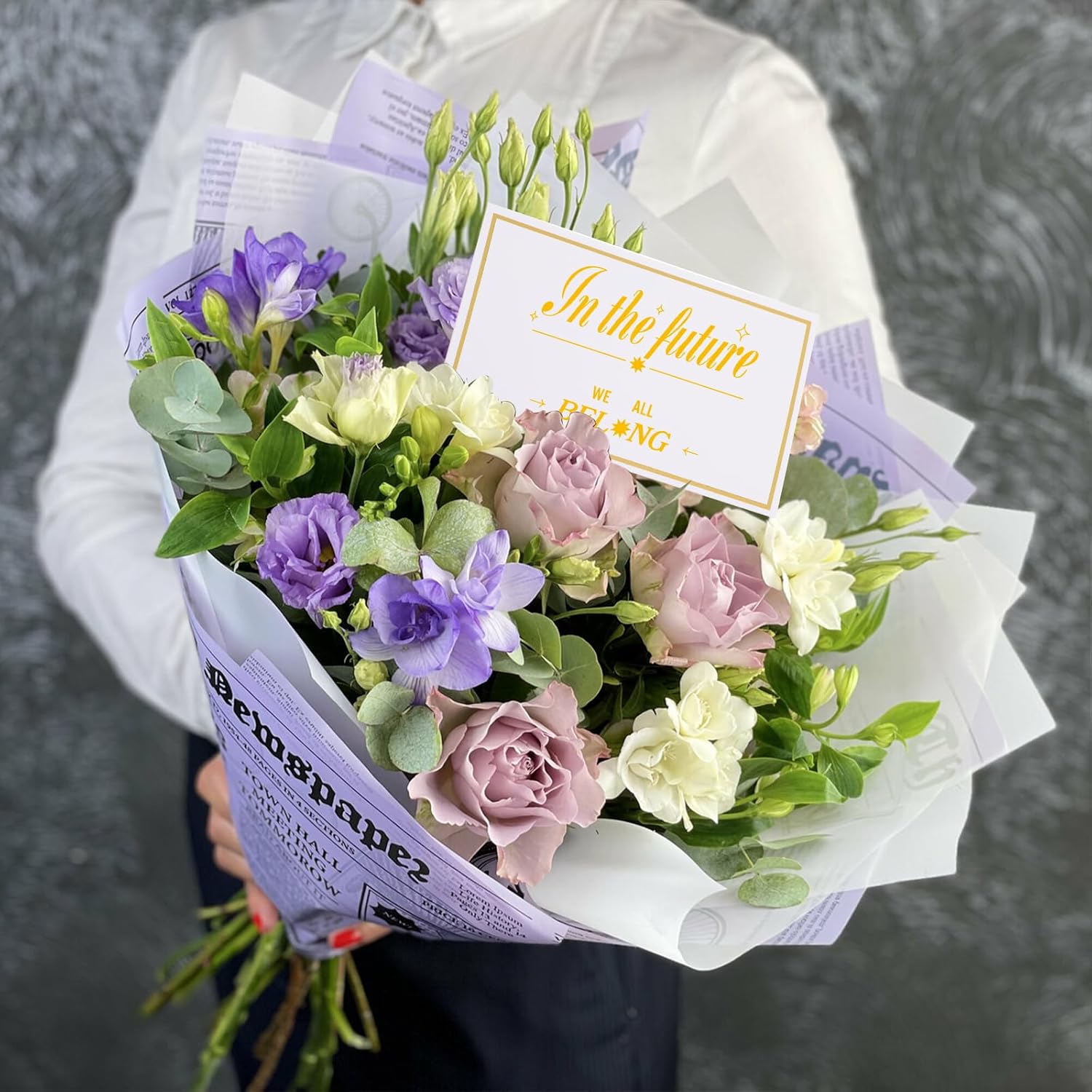 Abeillo 50Pcs White Blank Place Cards with Gold Foil Border