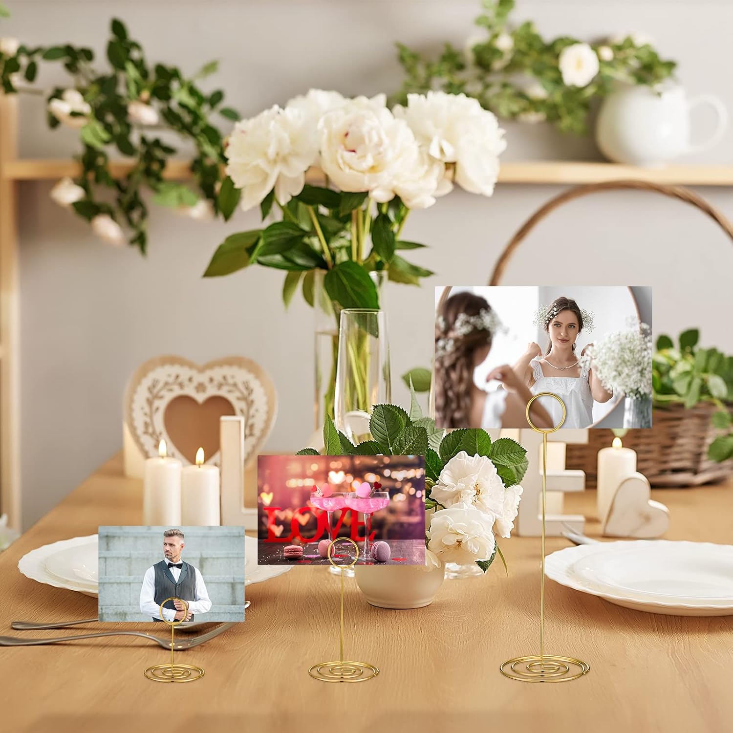 Teling 36-Piece Table Number Holders Set Gold