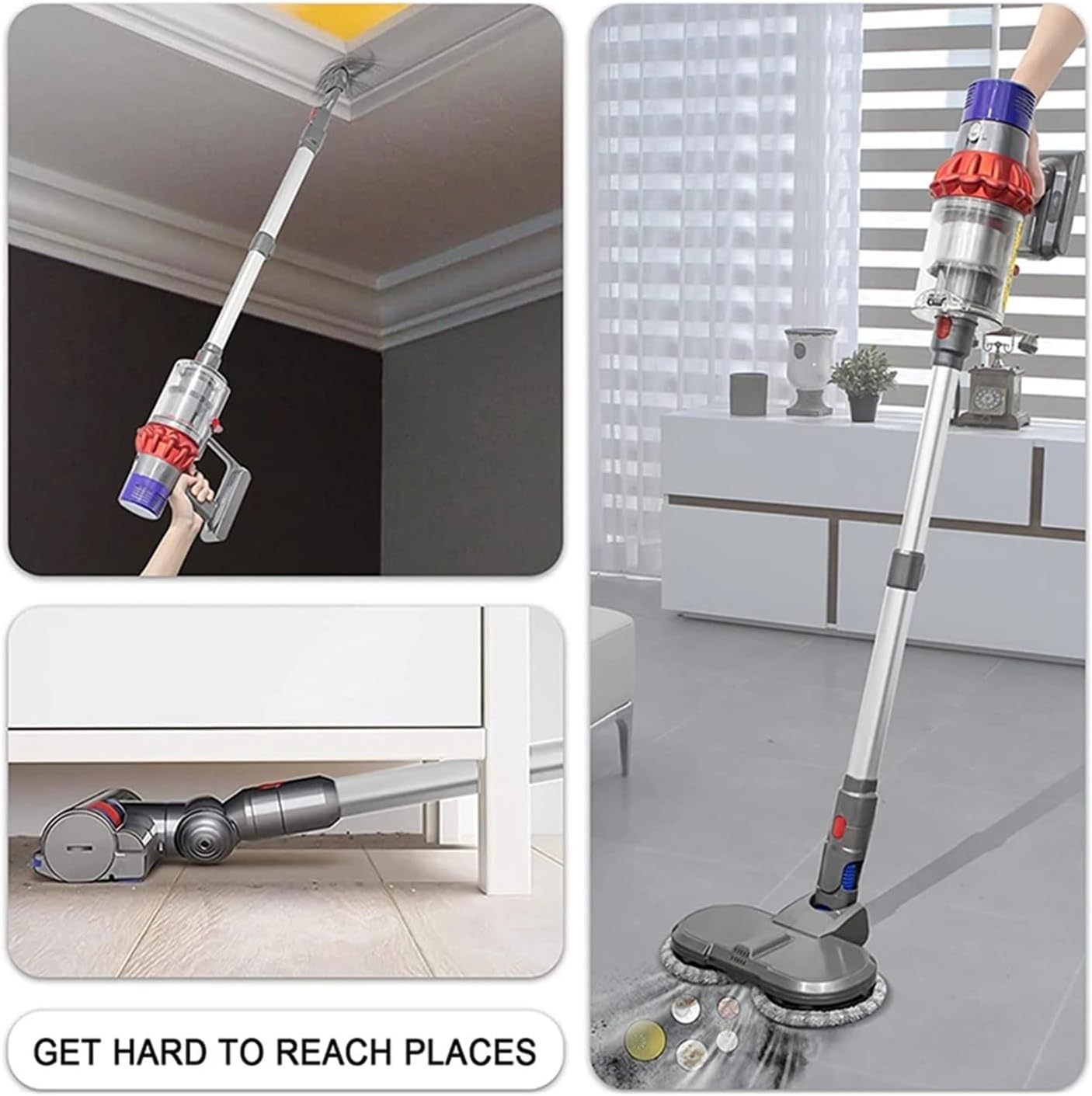 Handheld Vacuum Extender for Dyson V7 V8 V10 V11 V15