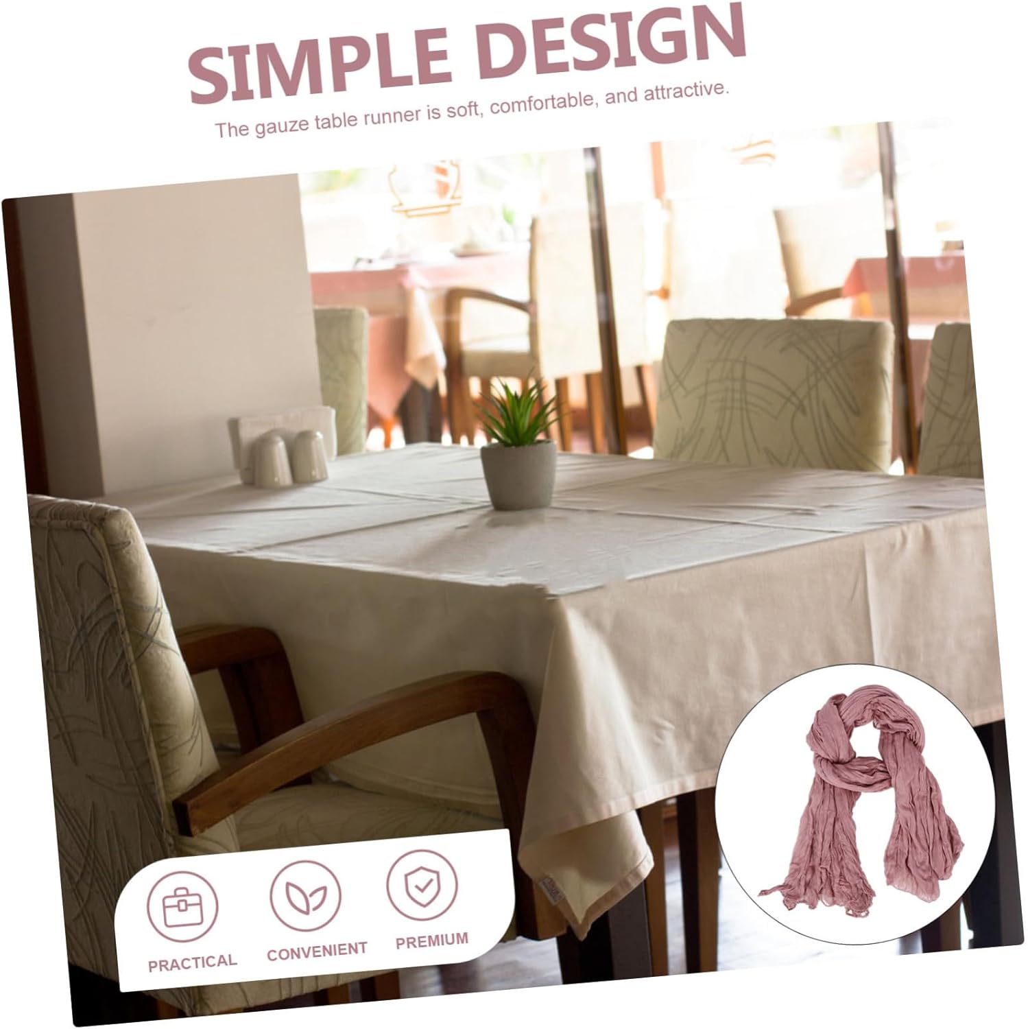 Bohemian Gauze Table Runner for Wedding and Home Decor