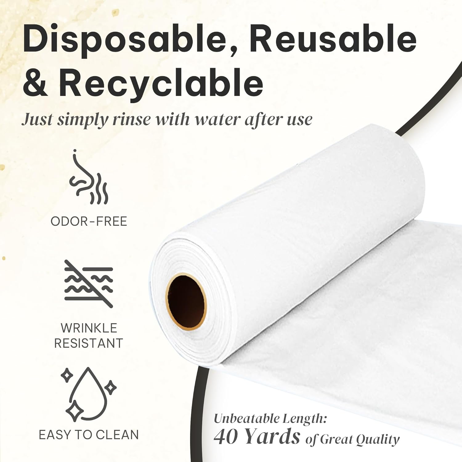Amatra All-Purpose Plastic Table Cover Roll 54x120
