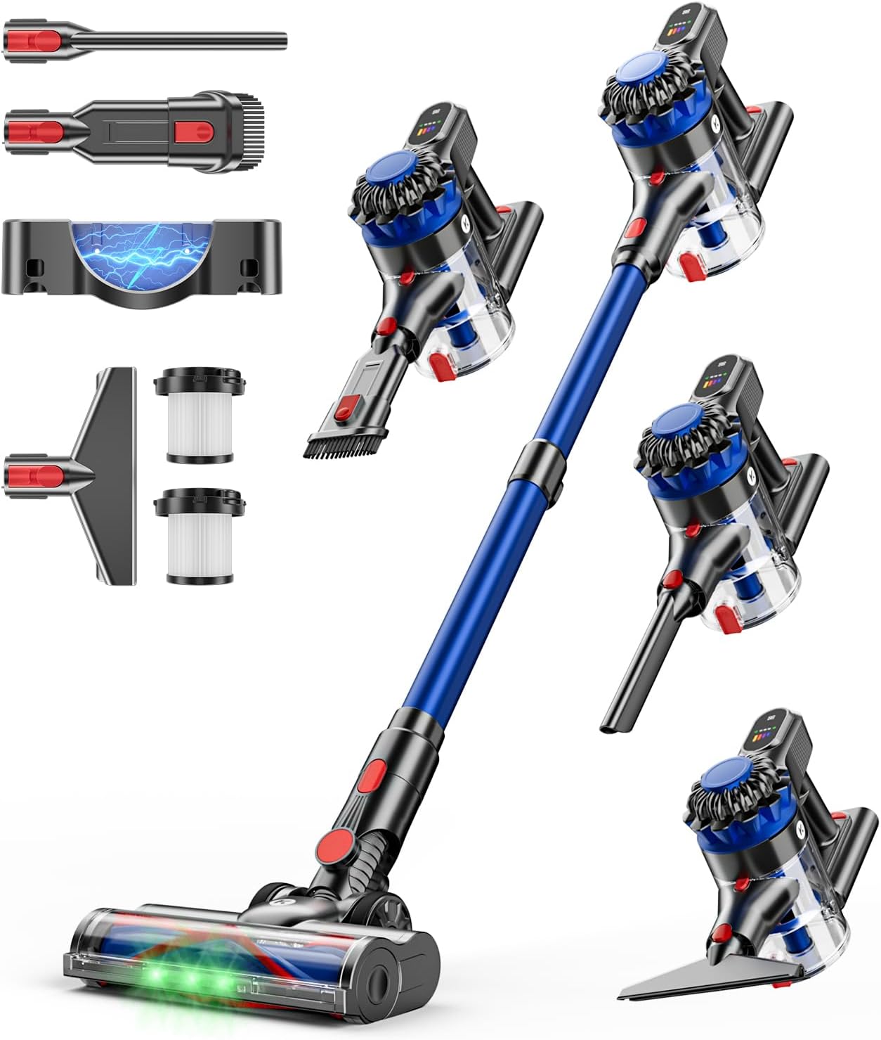 KARDV Cordless Vacuum Cleaner 500W 40KPa 60Mins 8 in 1