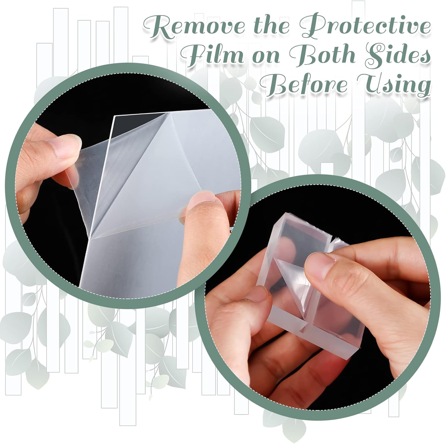 Yulejo 12Pcs Clear Acrylic Place Cards with Holders for Wedding Reception