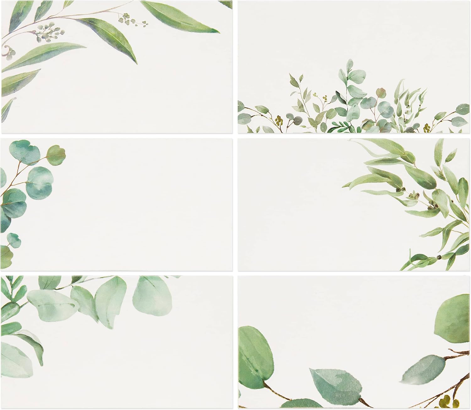 Crisky 120 Pack Greenery Place Cards for Events