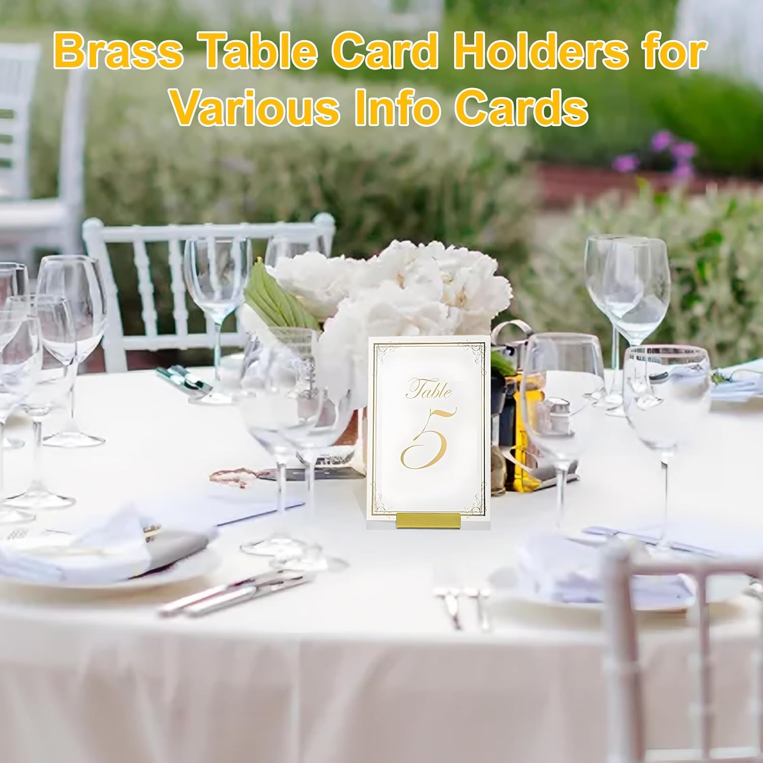 Gold Table Number Holders 20pcs Metal Place Card Stands