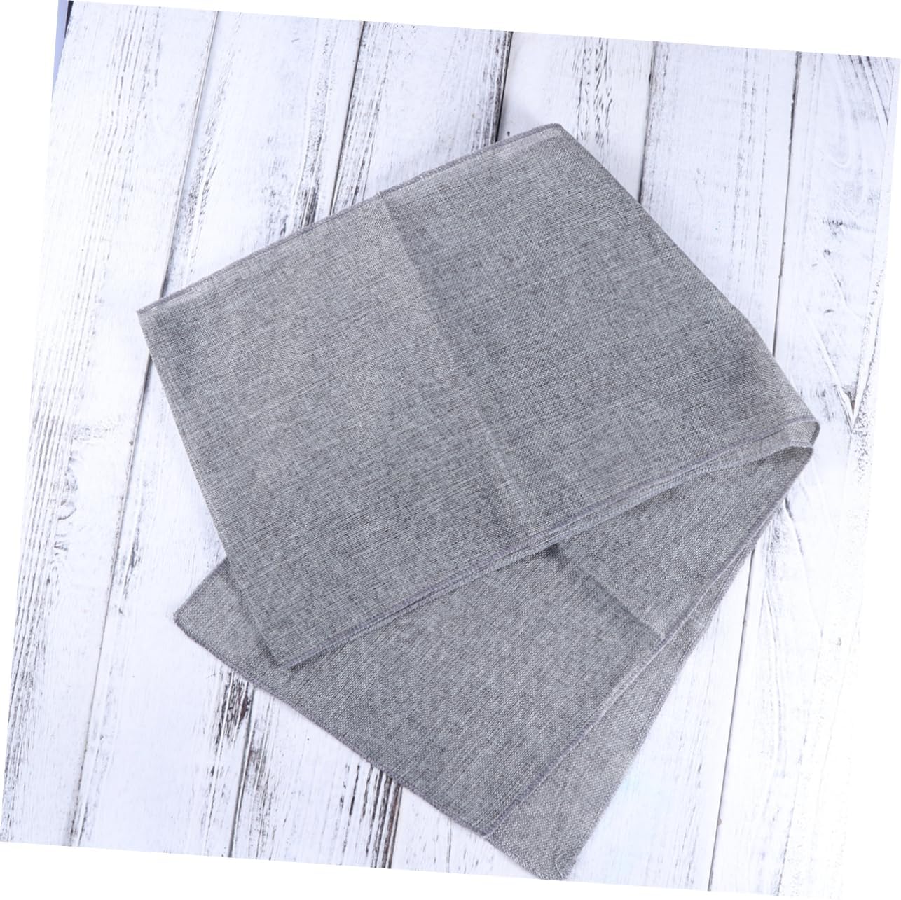 MAGICLULU Rustic Gray Table Runner Imitated Linen Design