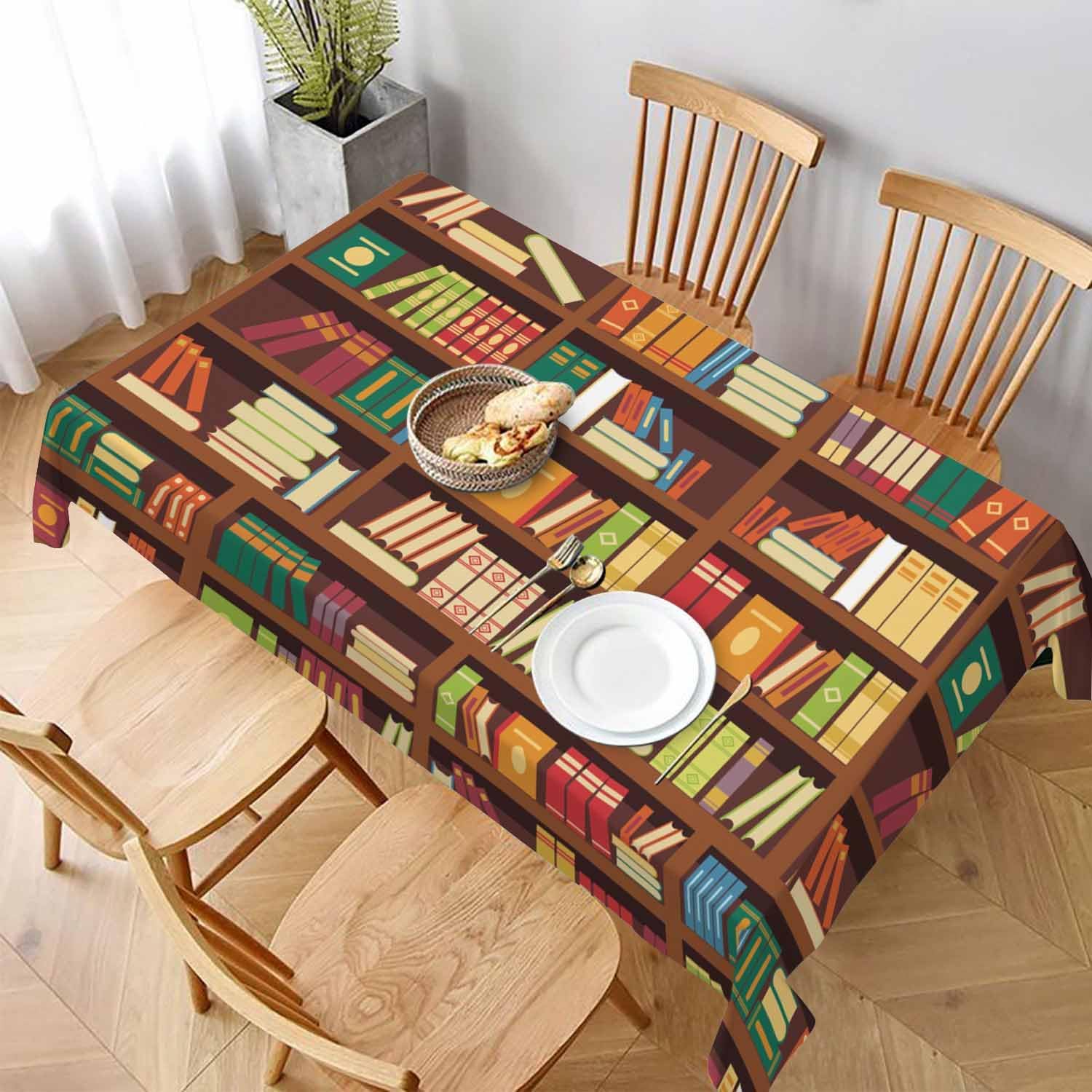 TKS MITLAN 60x84 Oblong Tablecloth Retro Design