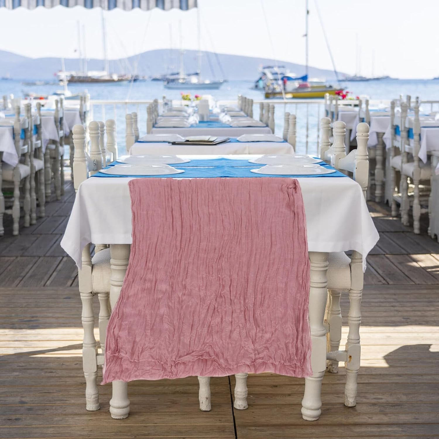 Bohemian Gauze Table Runner for Elegant Decorations
