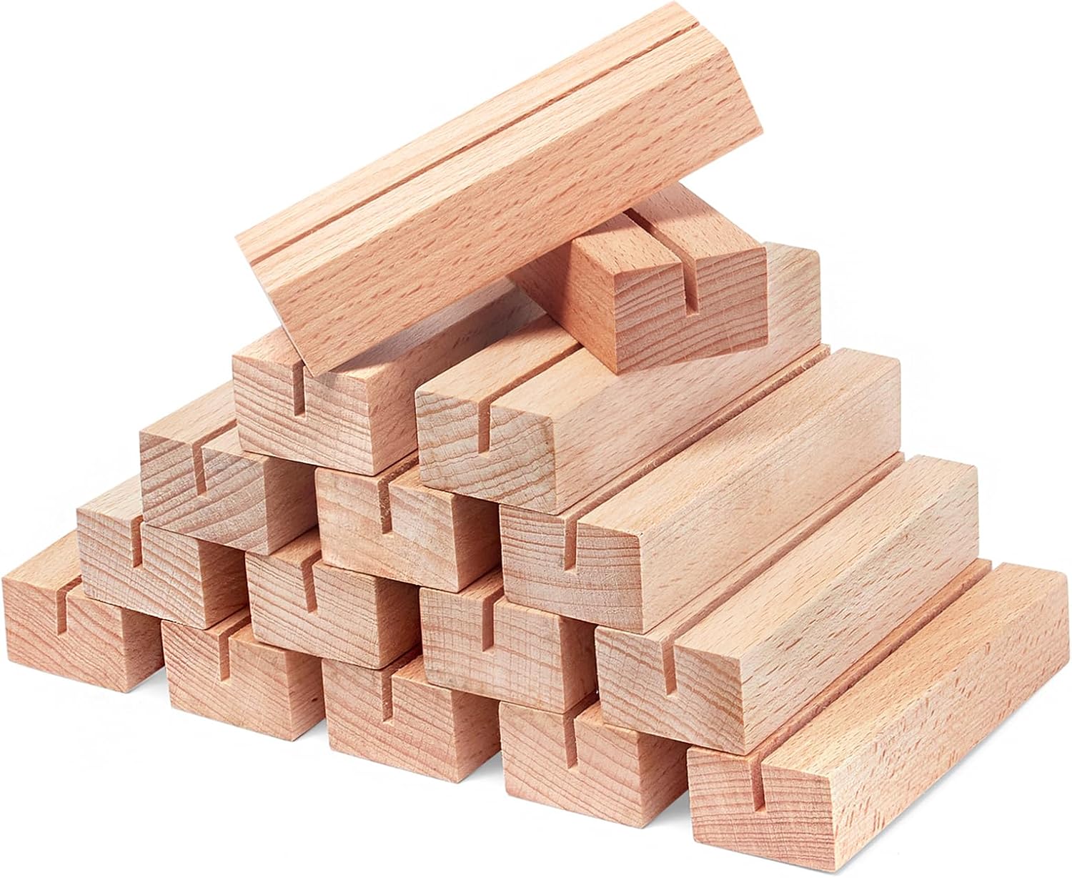 16Pcs Wooden Place Card Holders for Weddings Parties