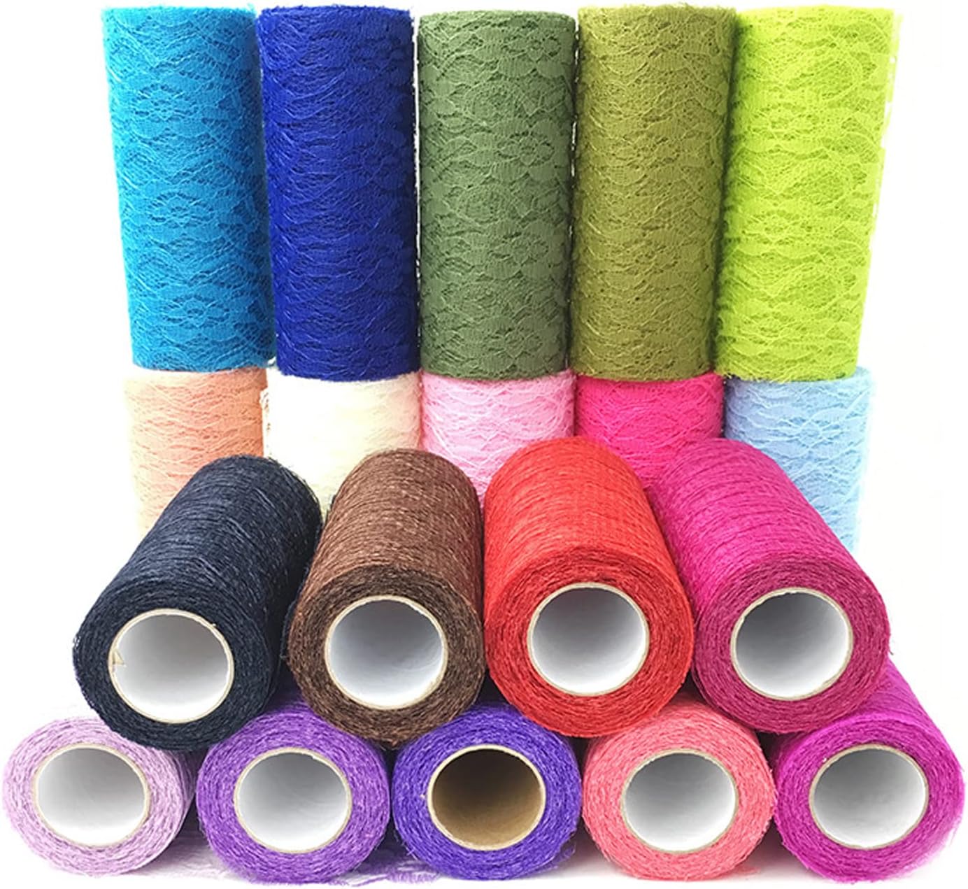 Lace Net Roll 6 x 10 Yards Peach Table Runner