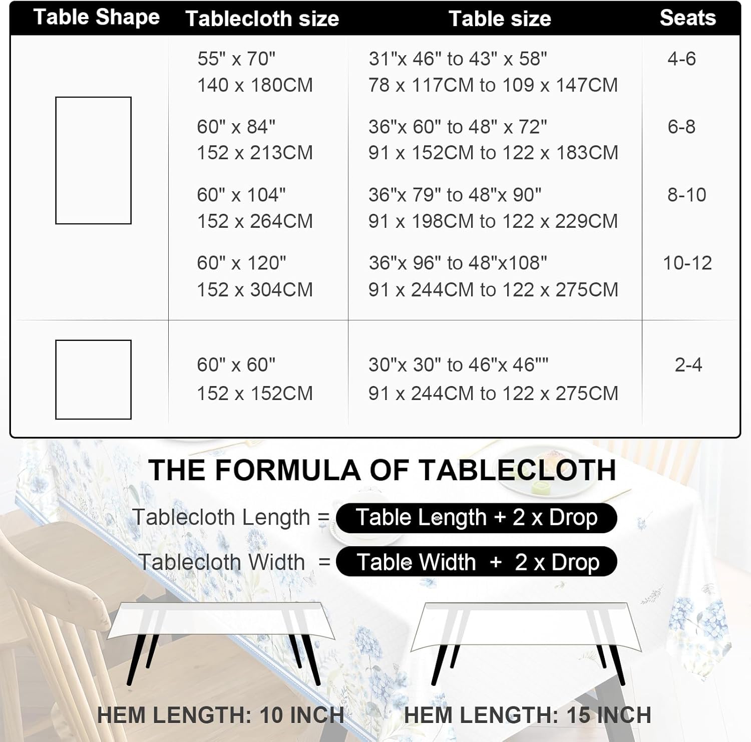 Arquiel Rustic Pink Floral Waterproof Tablecloth 60x120 Inch