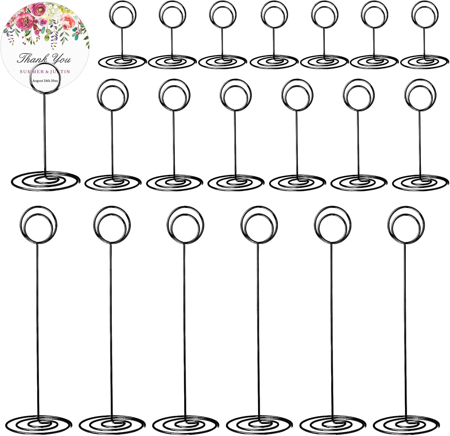 3 Sizes Table Number Holders 36 Pack Elegant Metal