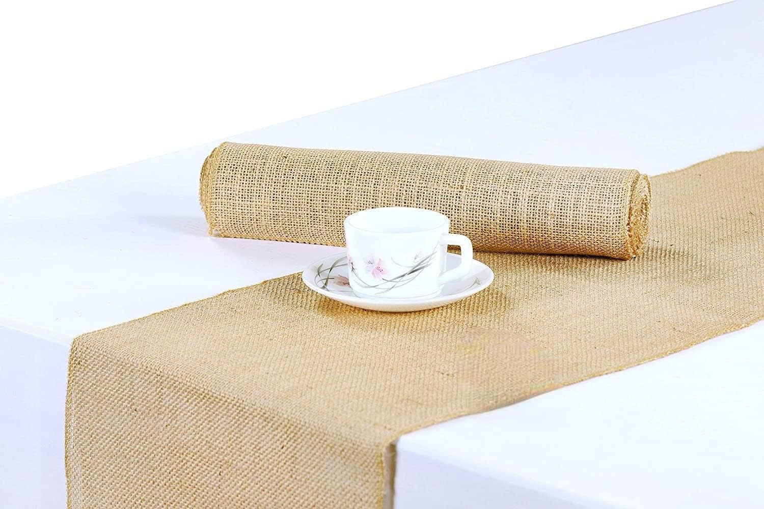 BEEKAY Natural Jute Table Runner 12x108 Inch
