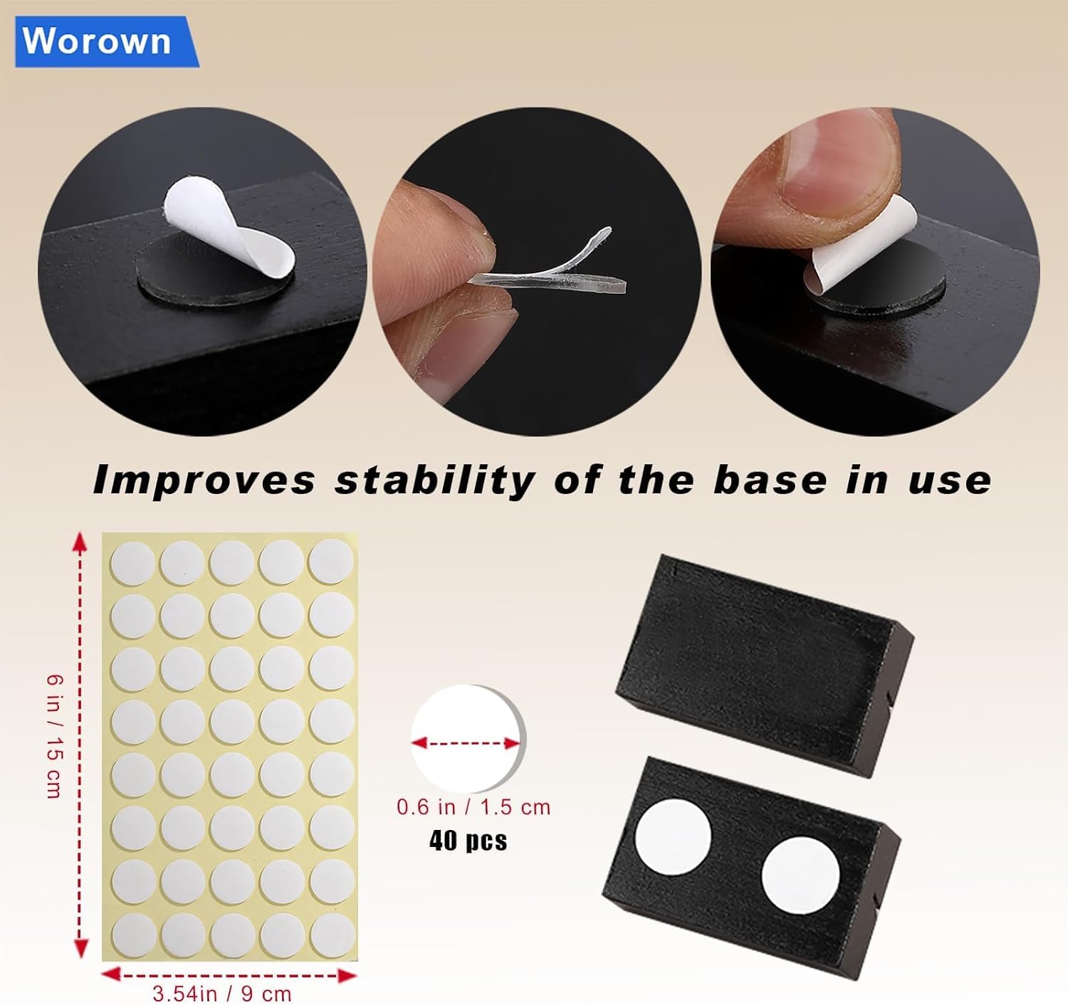 Worown 12 Pcs Mini Wooden Place Card Holders