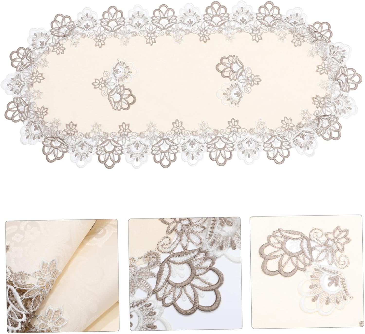 Lace Oval Table Runner for Home and Events