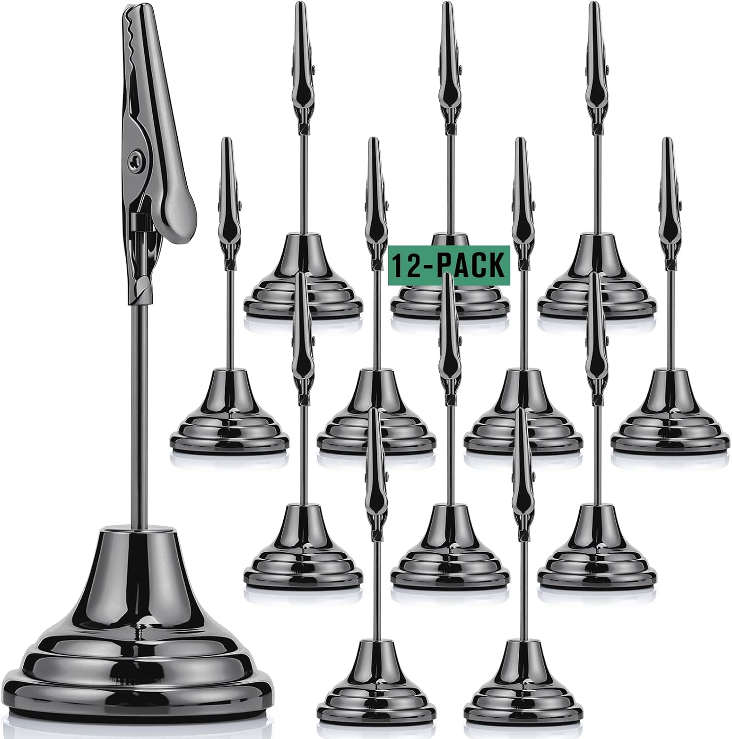 Marspark 12 Pcs Table Number Holders 3 Inch Place Card Stands